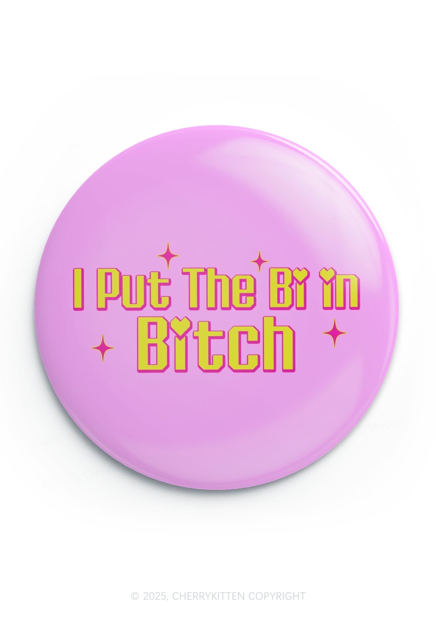 Put The Bi In Bxxch Pride 1Pc Y2K Pin Badge Cherrykitten