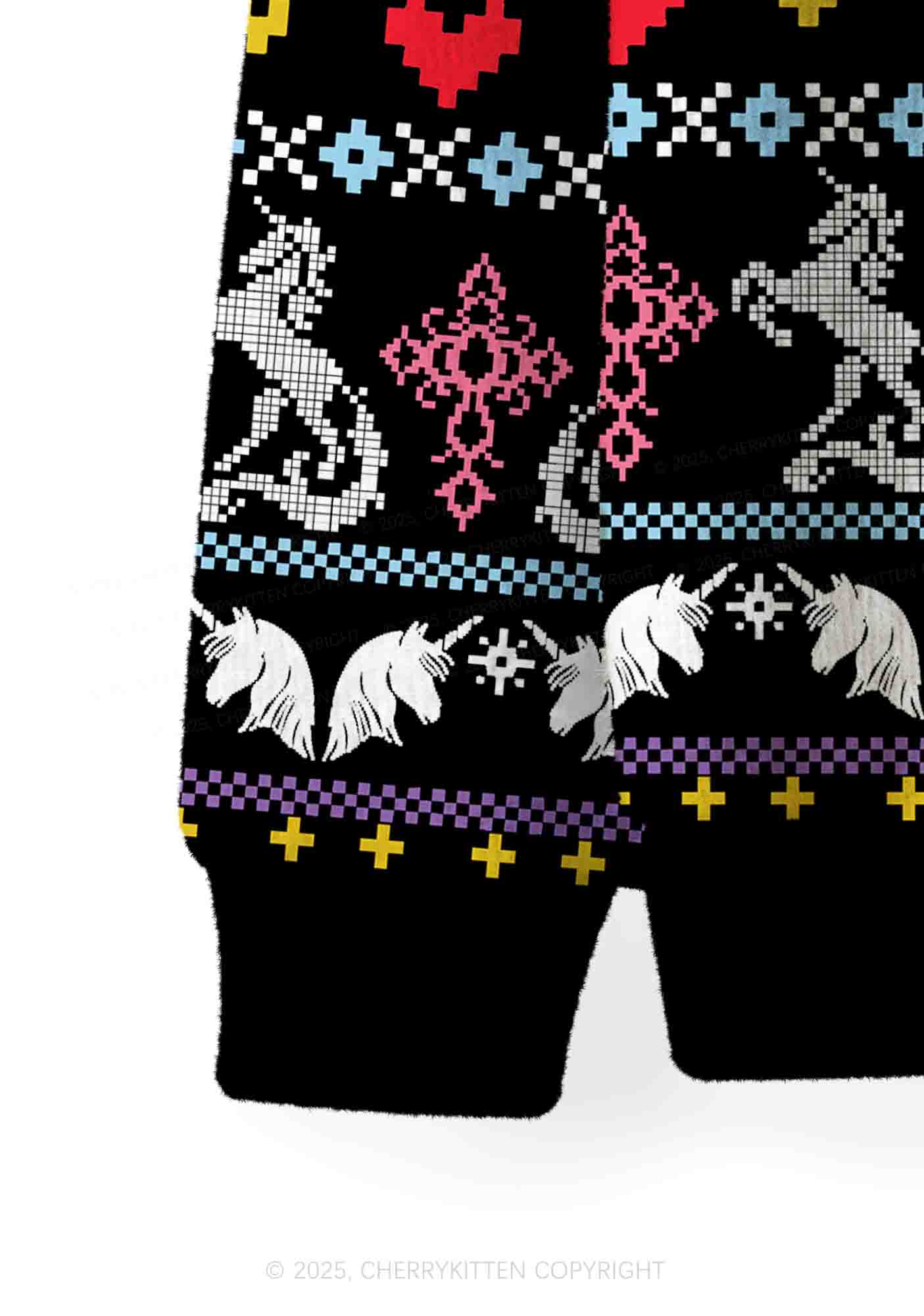 Homophobia Is Gay Pride Y2K Christmas Cardigan Knit Sweatshirt Cherrykitten