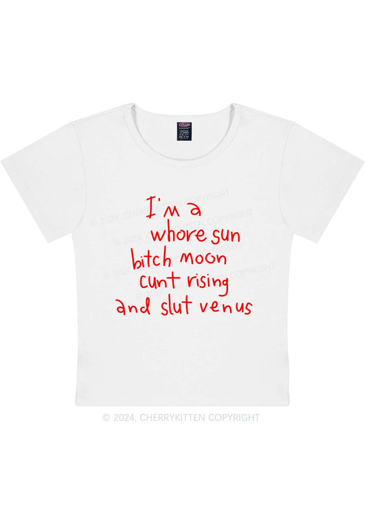 Whole Sun Bxxch Y2K Baby Tee Cherrykitten