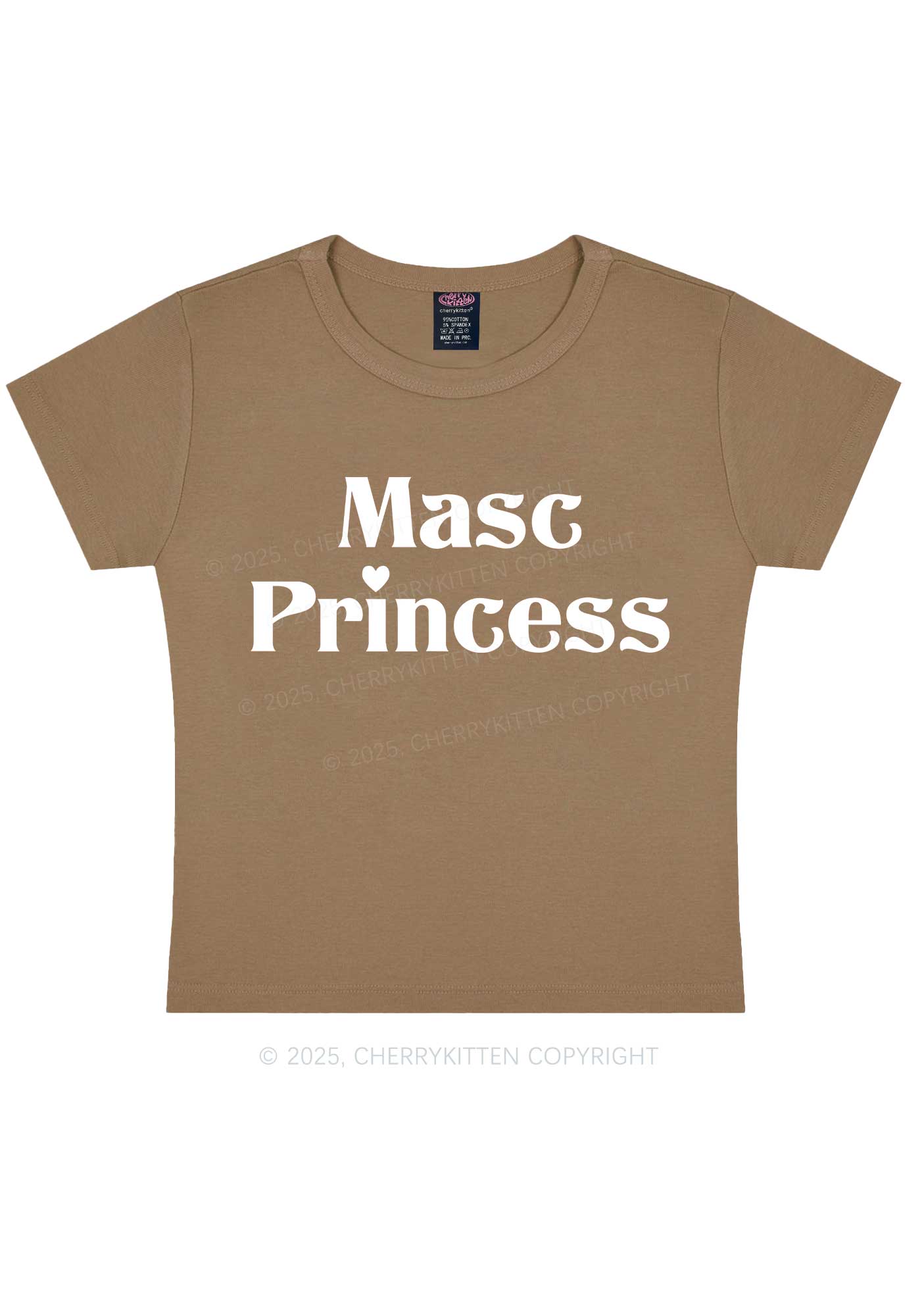 Masc Princess Pride Y2K Baby Tee Cherrykitten