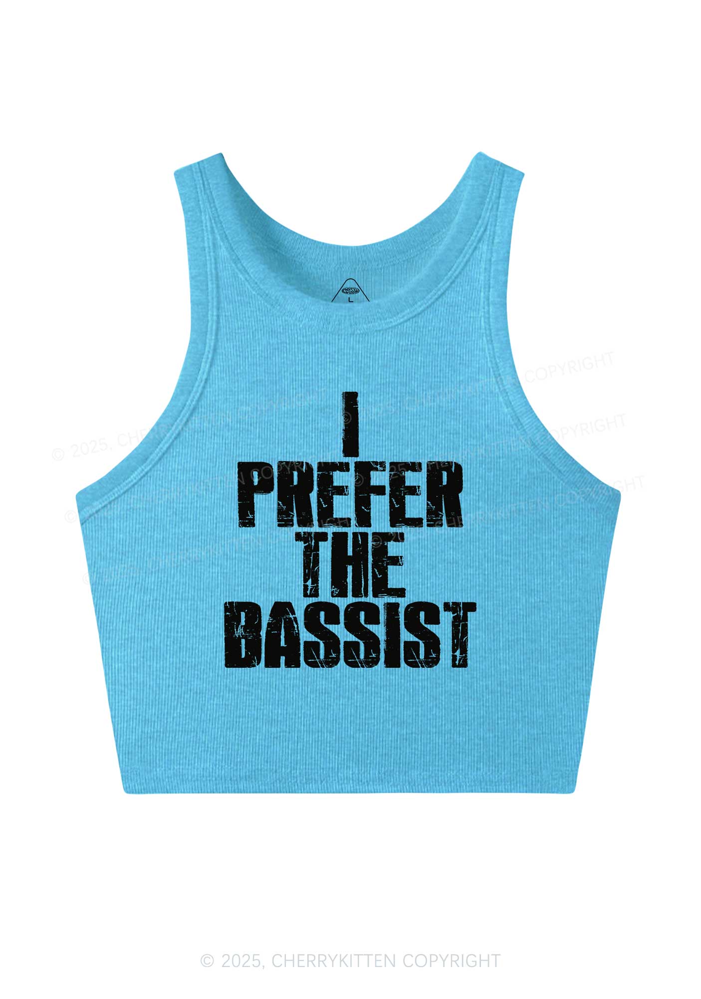 I Prefer The Bassist Y2K Crop Tank Top Cherrykitten