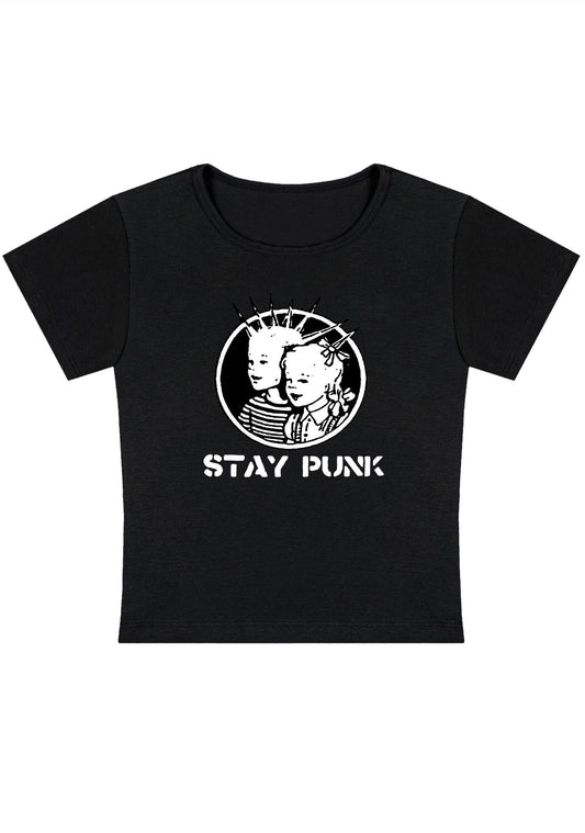 Kids Stay Punk Y2K Baby Tee