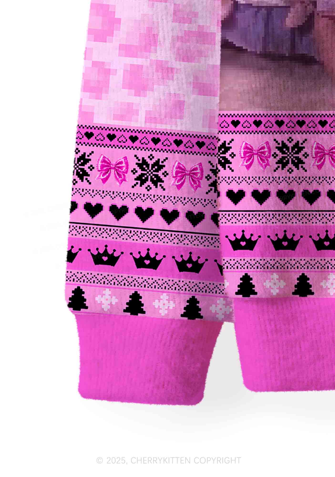 Boys Ugh Y2K Christmas Cardigan Knit Sweatshirt Cherrykitten