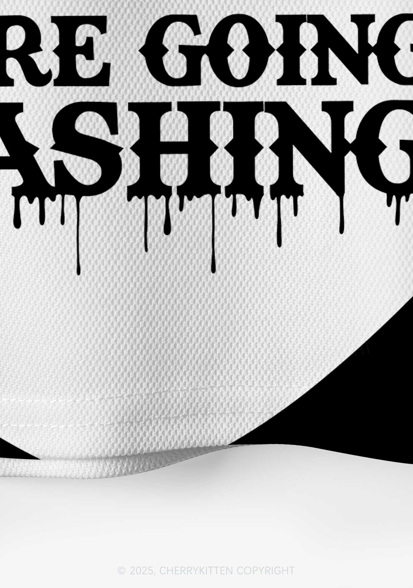 Halloween Custom We Are Going Slashing Y2K Crop Sport Jersey Shirts Cherrykitten