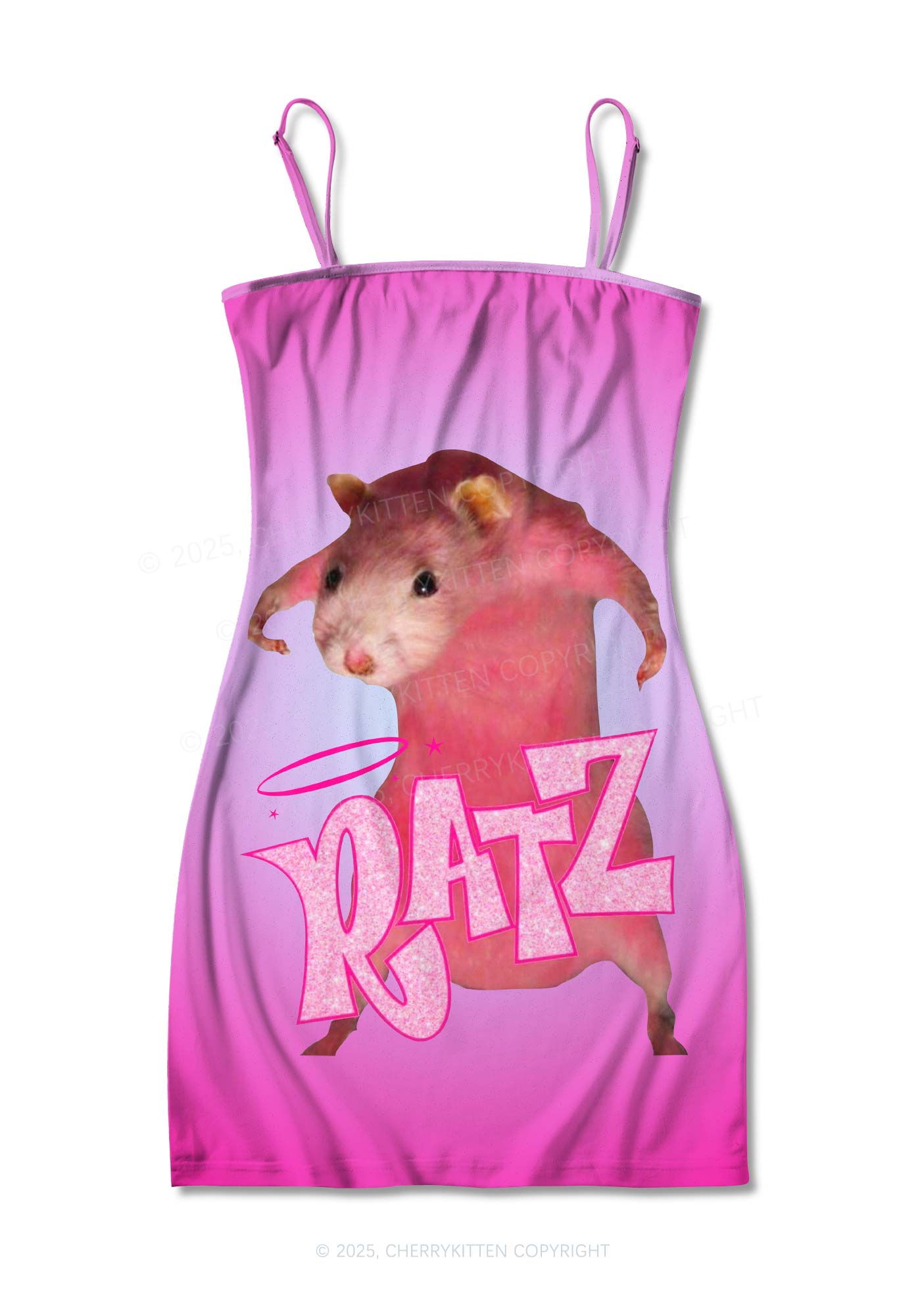 Pink Ratz Y2K Print Slip Dress Cherrykitten