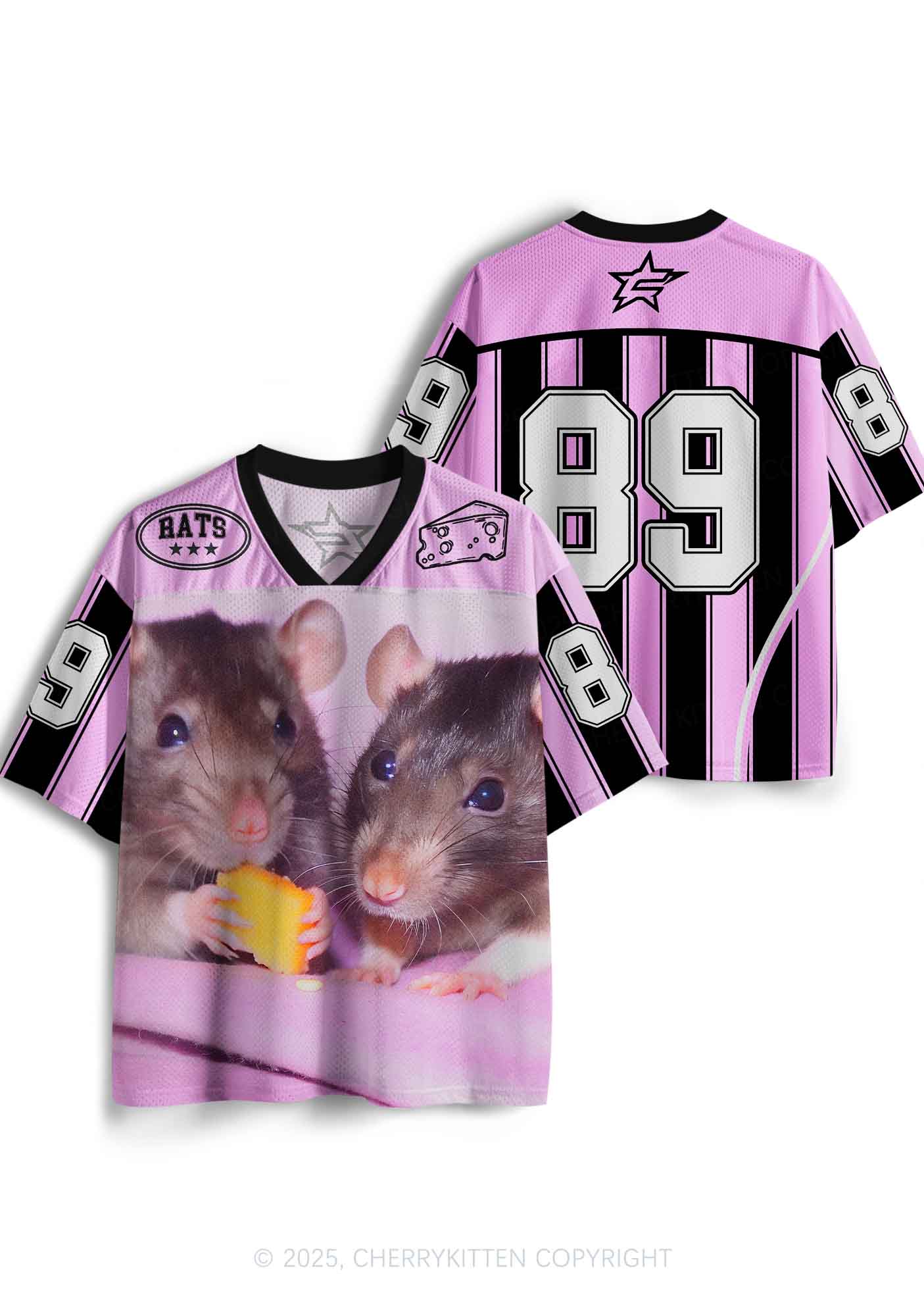 Custom Cheese Rat Y2K Sport Jersey Shirts Cherrykitten