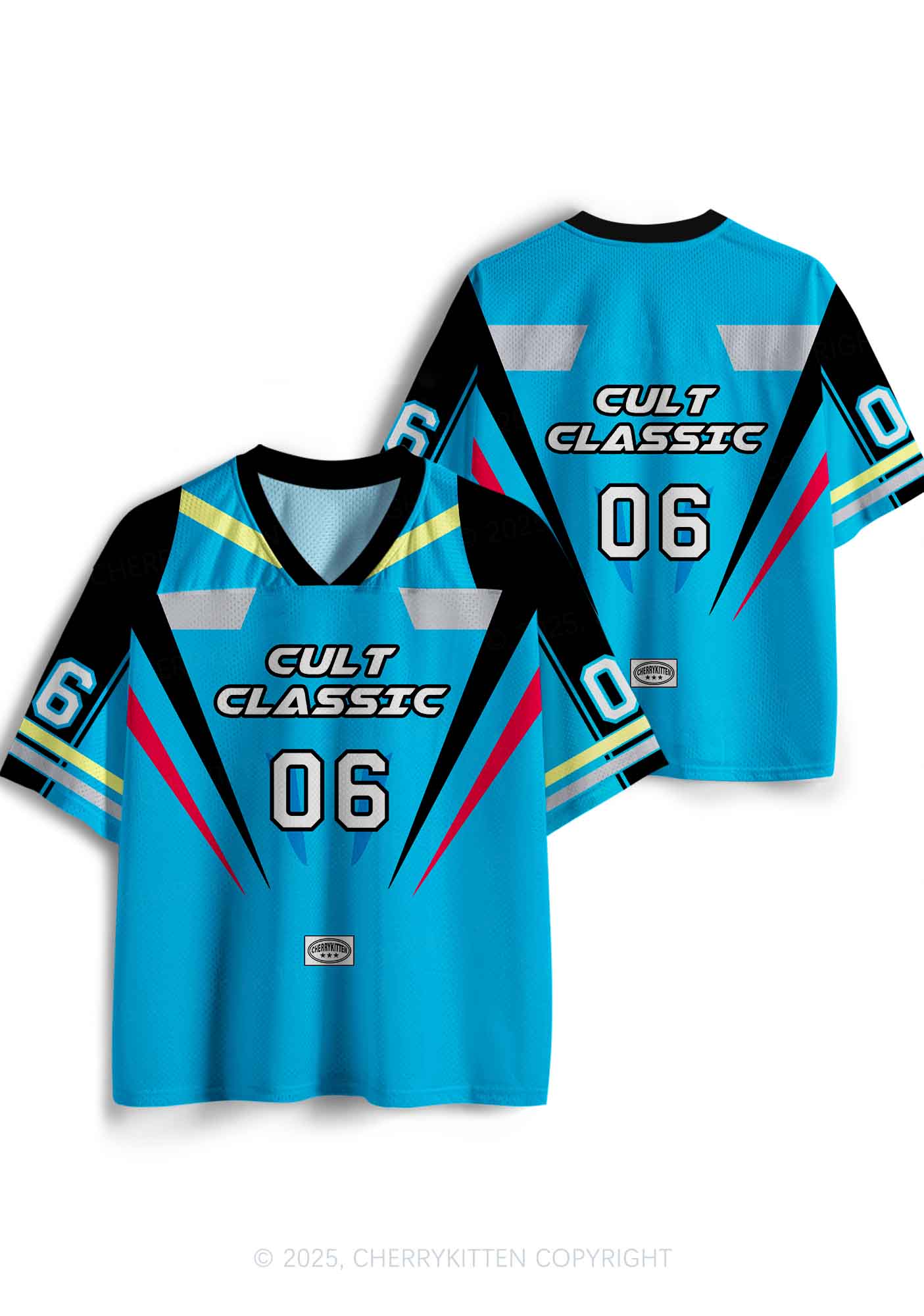 Custom Blue Cult Classic Y2K Sport Jersey Shirts Cherrykitten