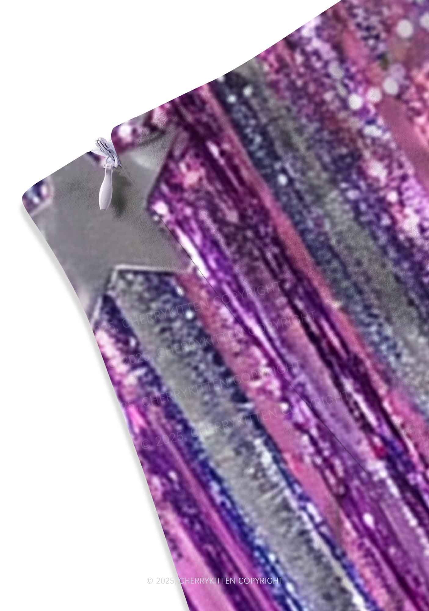 Capybaras Disco Night Y2K Print Mini Skirt Cherrykitten