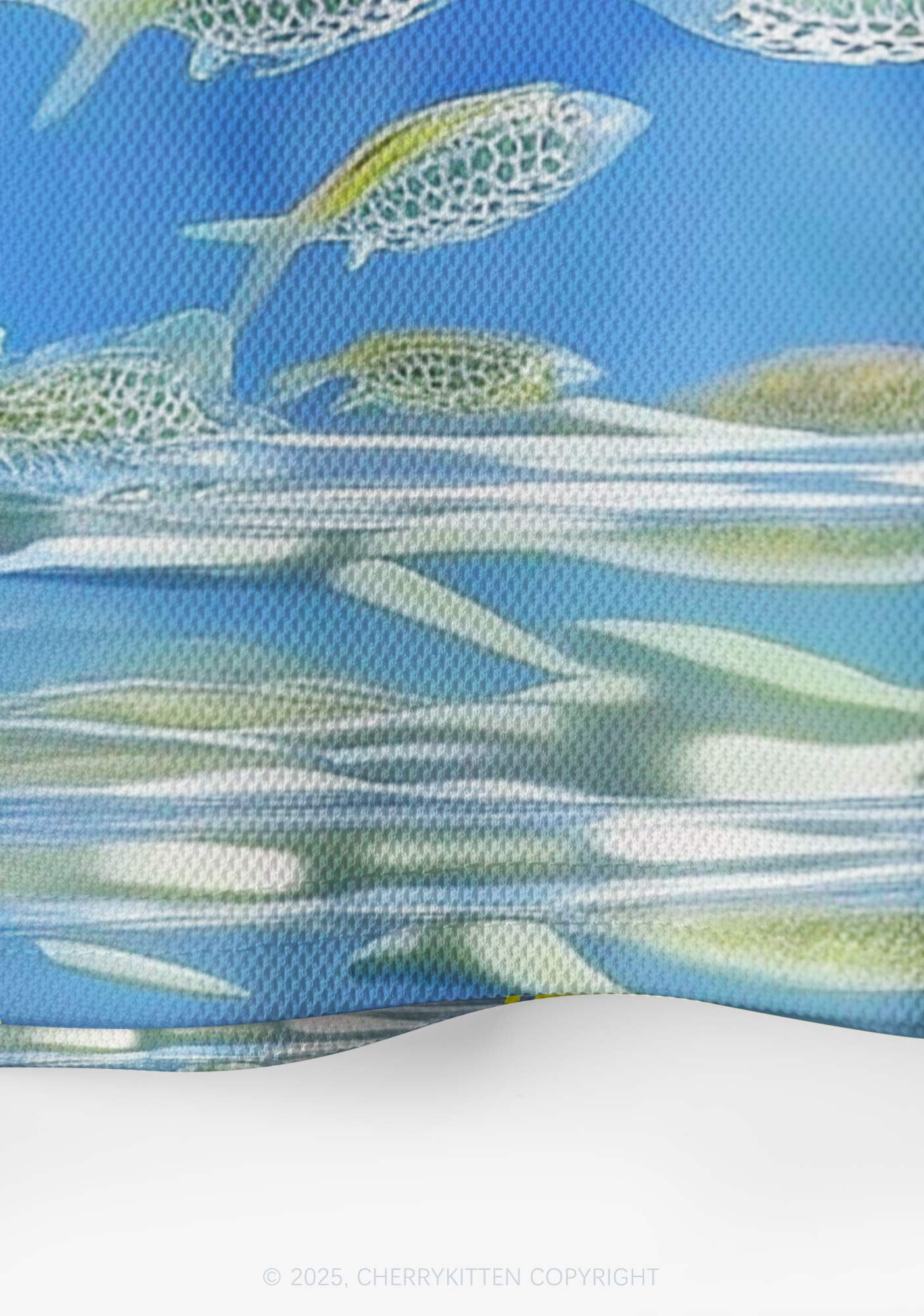 Custom Undersea Fish Y2K Crop Sport Jersey Shirts Cherrykitten