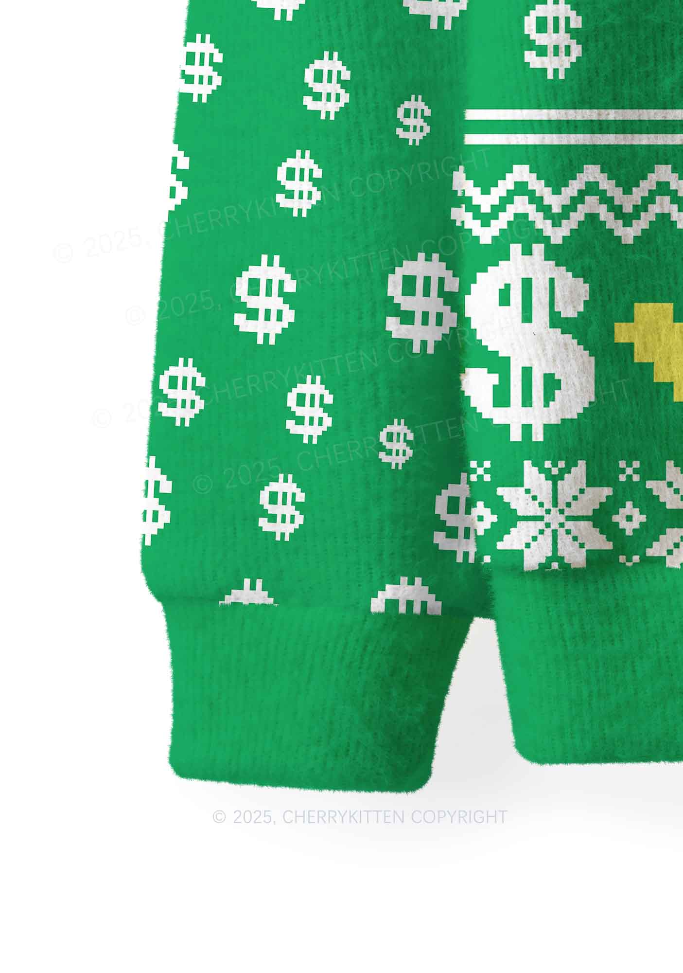 Commit Tax Fraud Y2K Christmas Knit Sweatshirt Cherrykitten