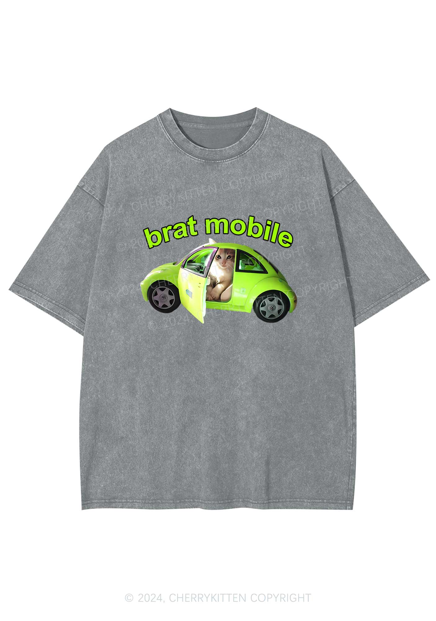 Brat Mobile Y2K Washed Tee Cherrykitten