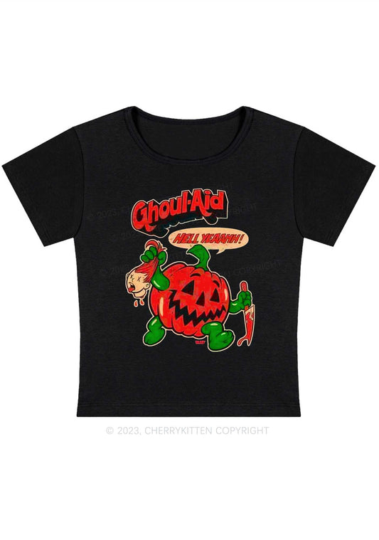 Ghoul Aid Pumpkin Killer Halloween Y2K Baby Tee Cherrykitten