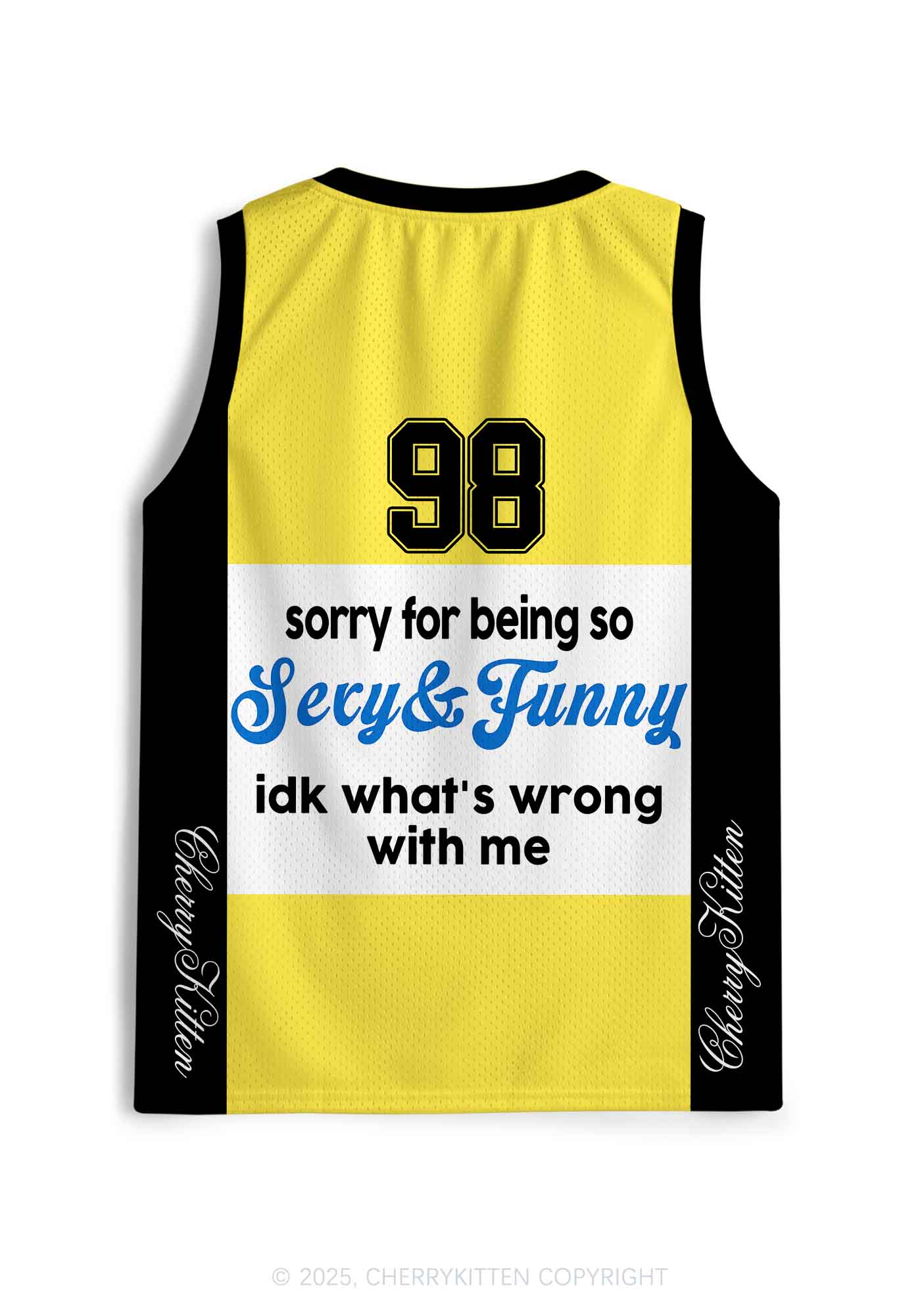 Custom Sorry For Being So Funny Y2K Sport Jersey Tank Cherrykitten