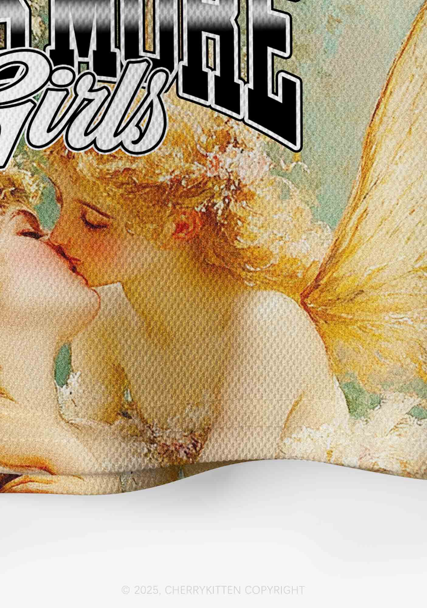 Custom Kiss More Girls Lesbian Pride Y2K Crop Sport Jersey Shirts Cherrykitten