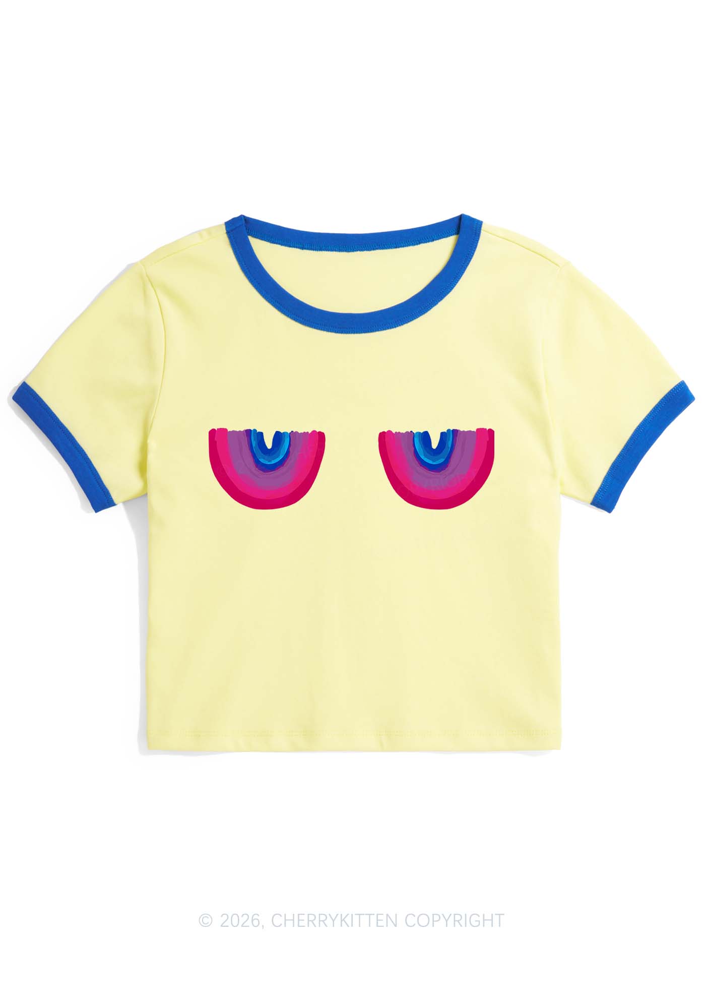 Bisexual Bxxb Pride Y2K Ringer Tee Cherrykitten