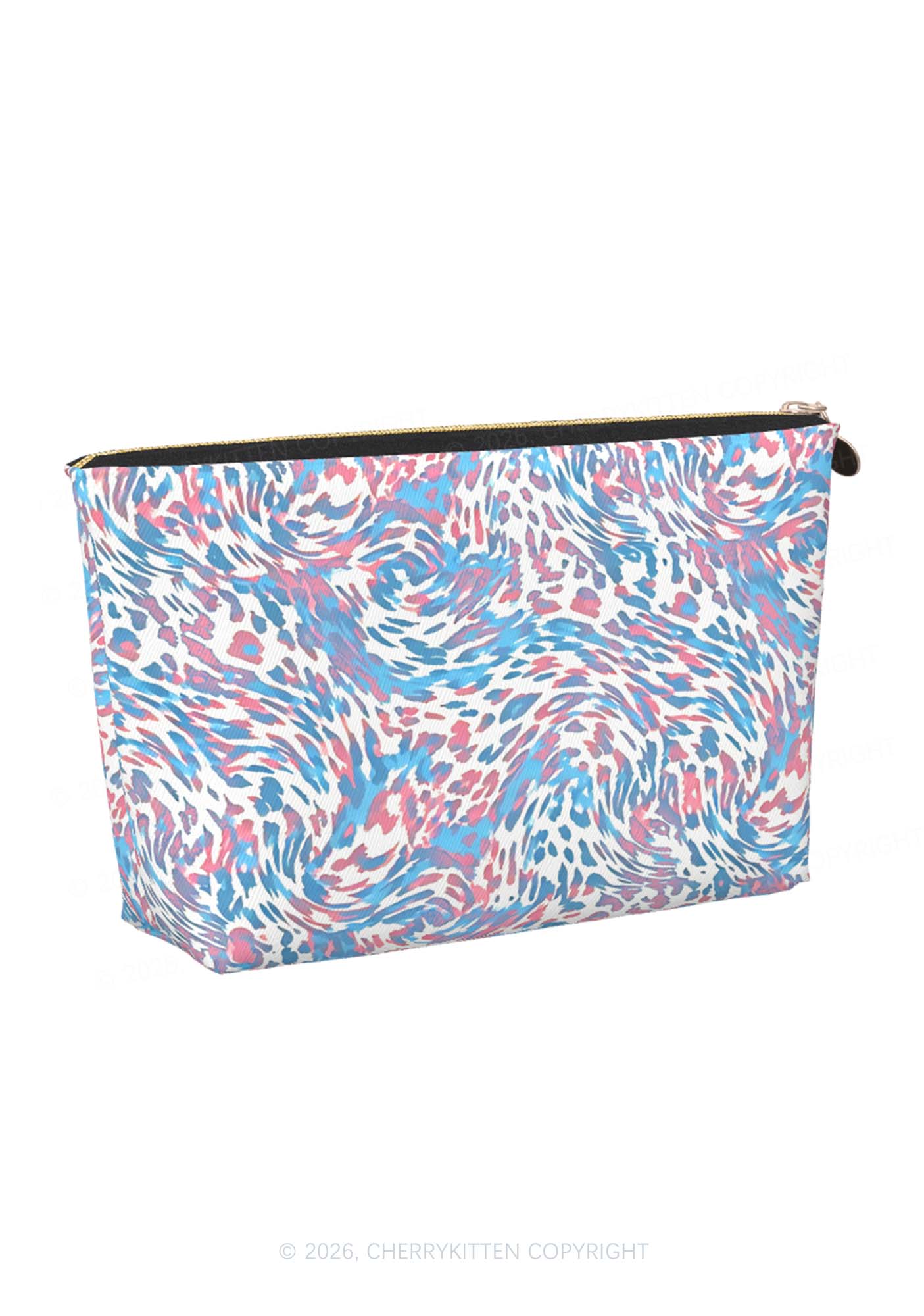 Trans Leopard Pride Y2K Makeup Bag Cherrykitten
