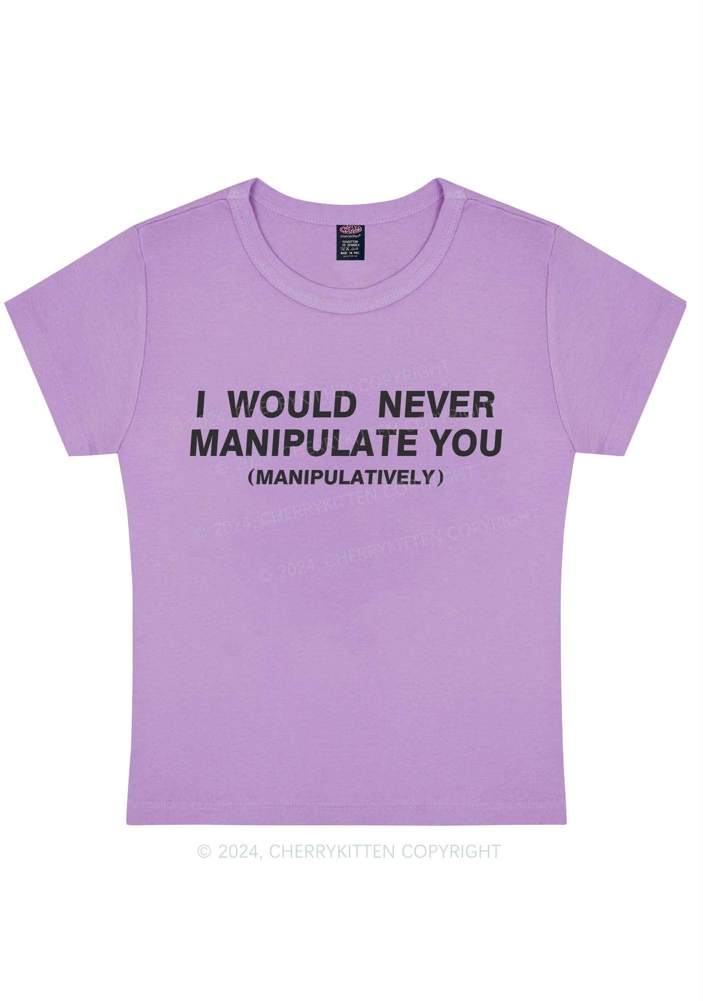 Curvy Manipulate You Y2K Baby Tee Cherrykitten