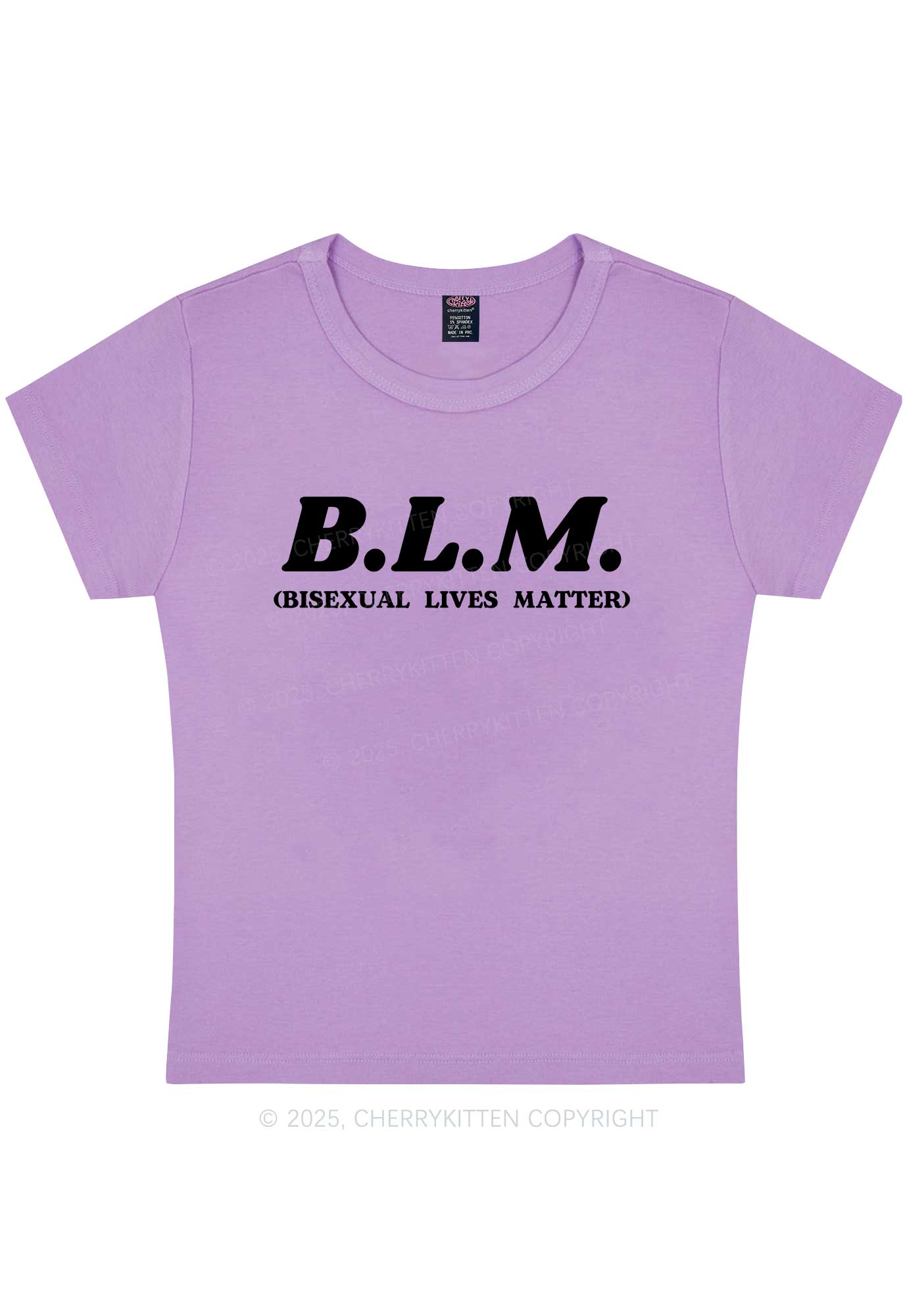 Bisexual Lives Matter Pride Y2K Baby Tee Cherrykitten