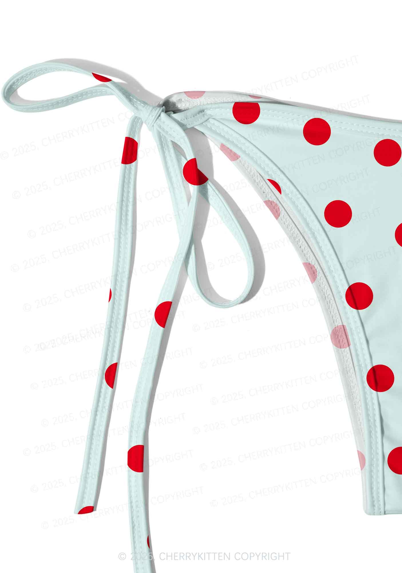 Fresh Red Dots Y2K Print Bikini Set Cherrykitten