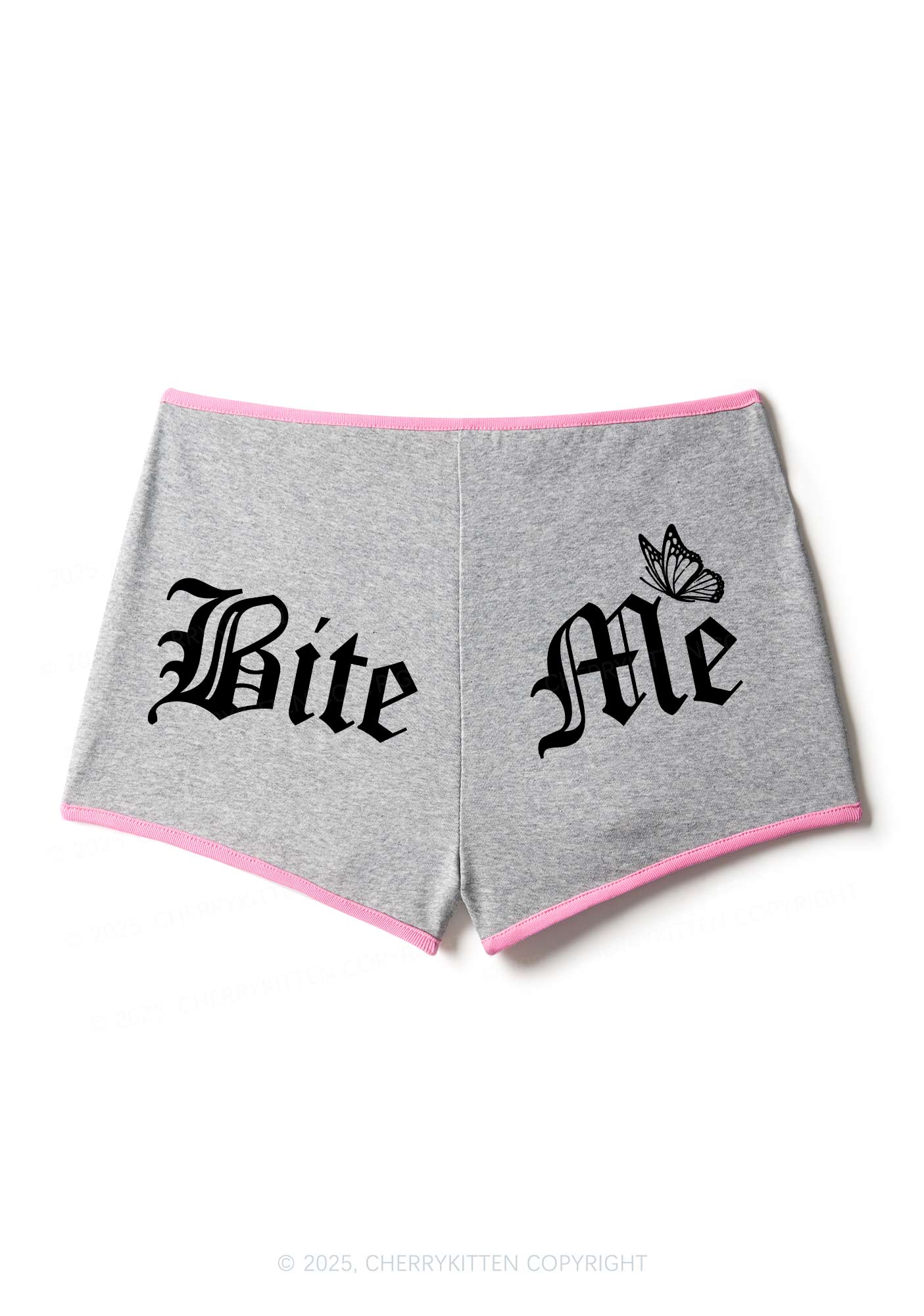 Bite Me Y2K Contrast Mini Shorts Cherrykitten