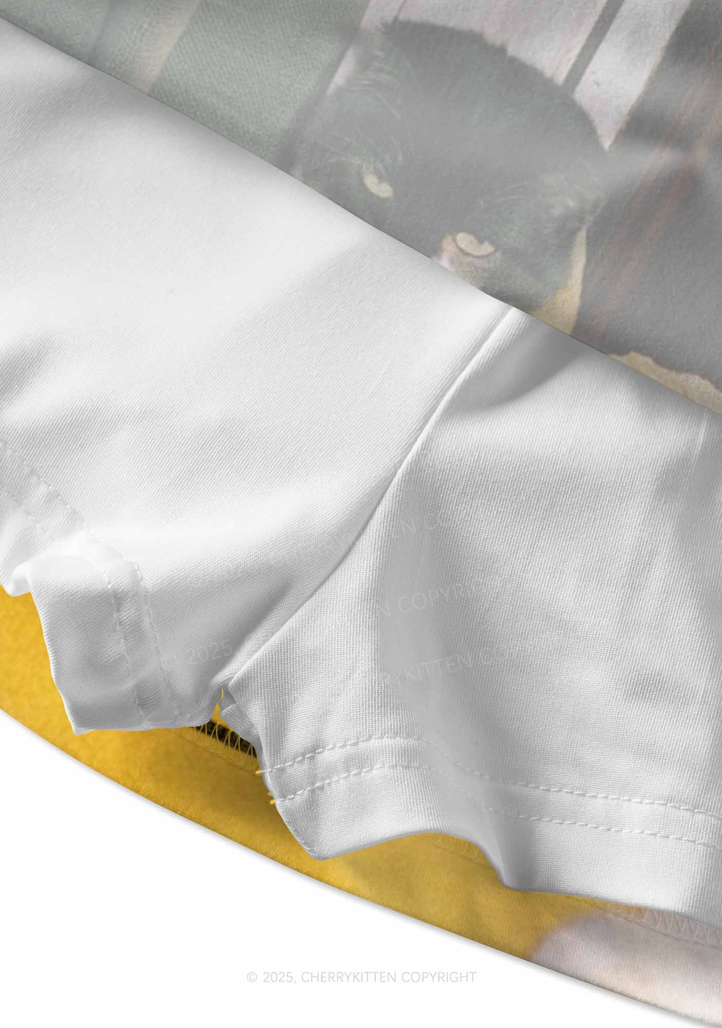 Cats Friend Y2K Print Mini Skirt Cherrykitten