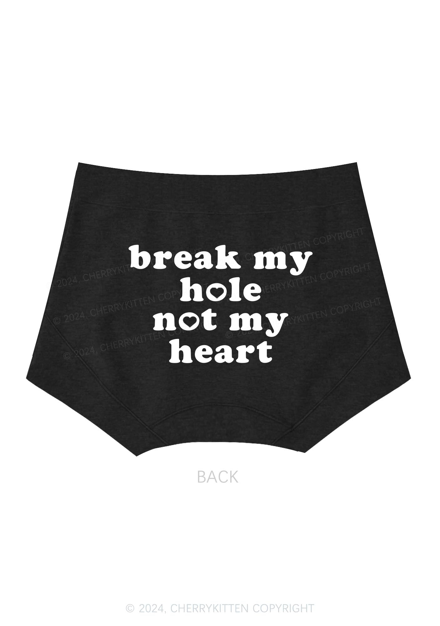 Break My Hole Y2K Mid Rise Waist Boyshort Cherrykitten
