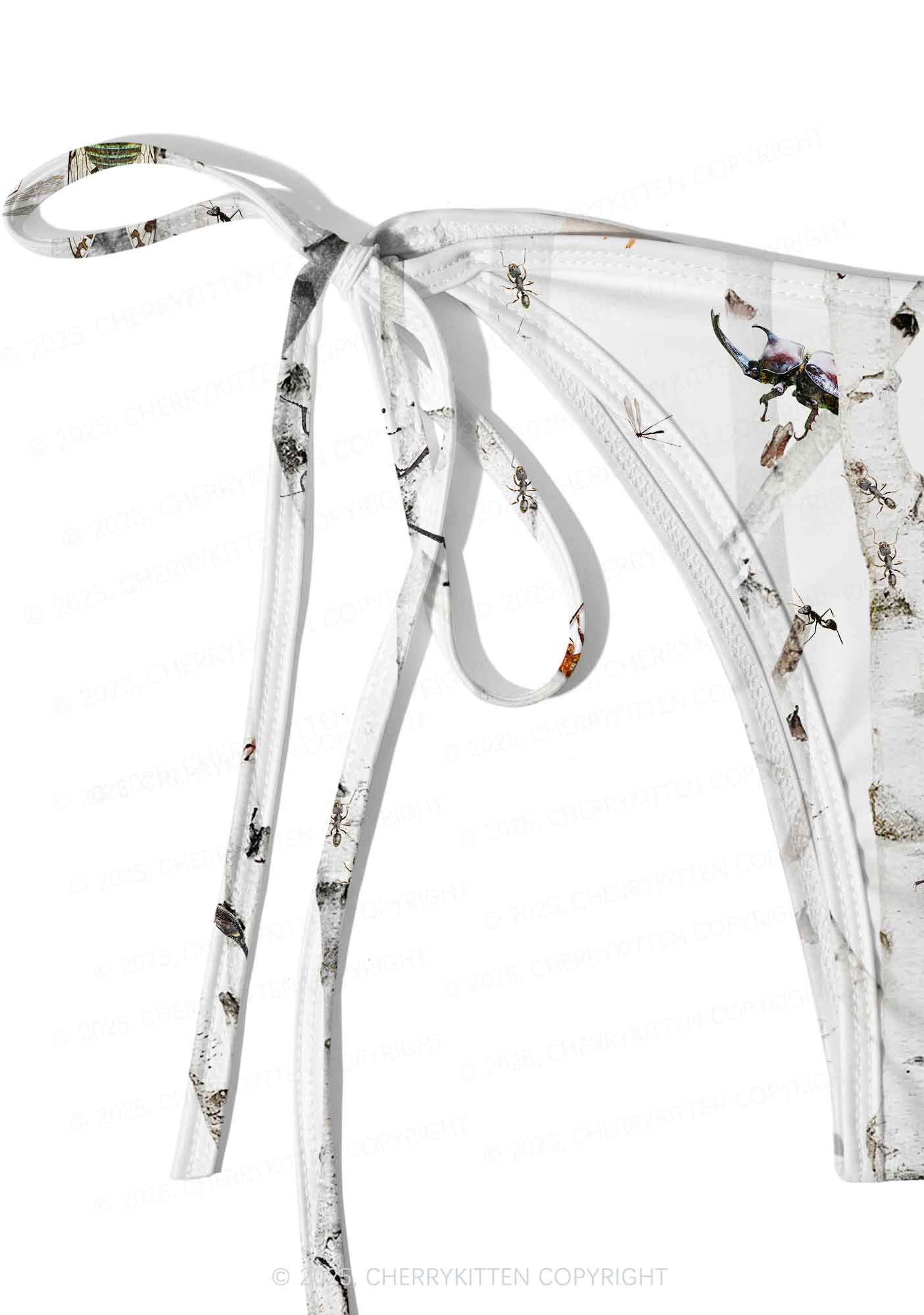 Insects On Birch Y2K Print Bikini Set Cherrykitten