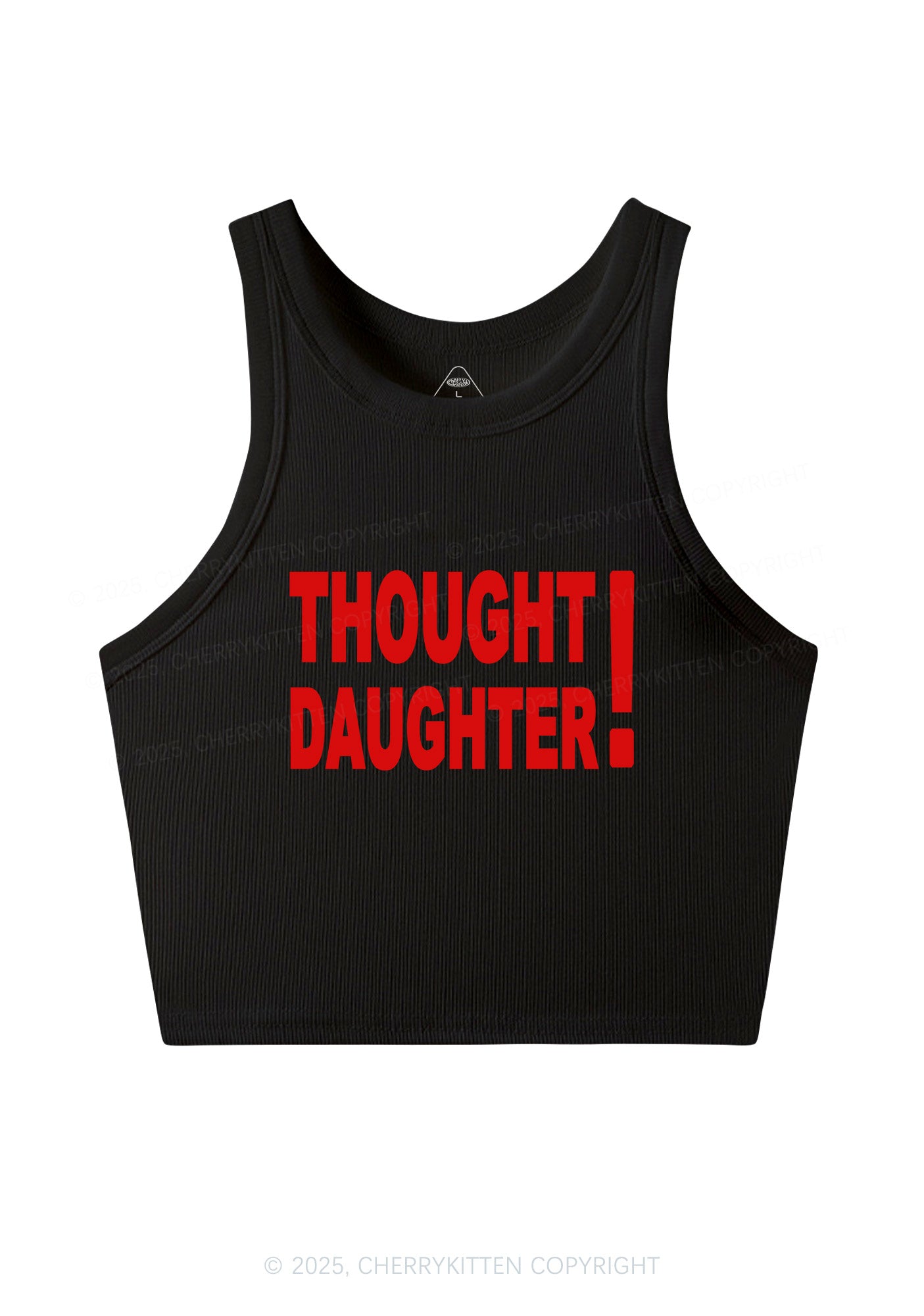 Thought Daughter Y2K Crop Tank Top Cherrykitten