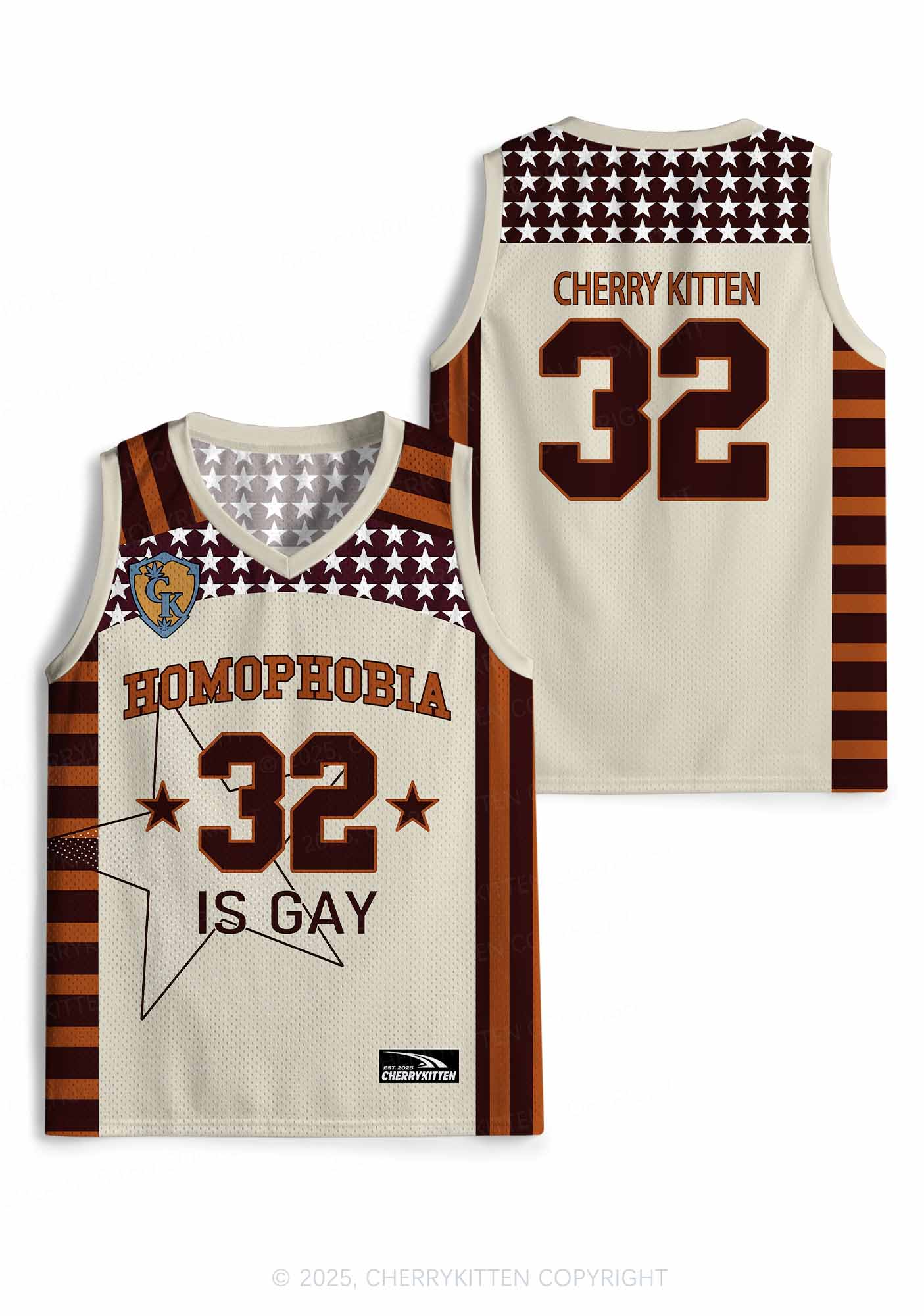 Custom Homophobia Gay Stars Pride Y2K Sport Jersey Tank Cherrykitten