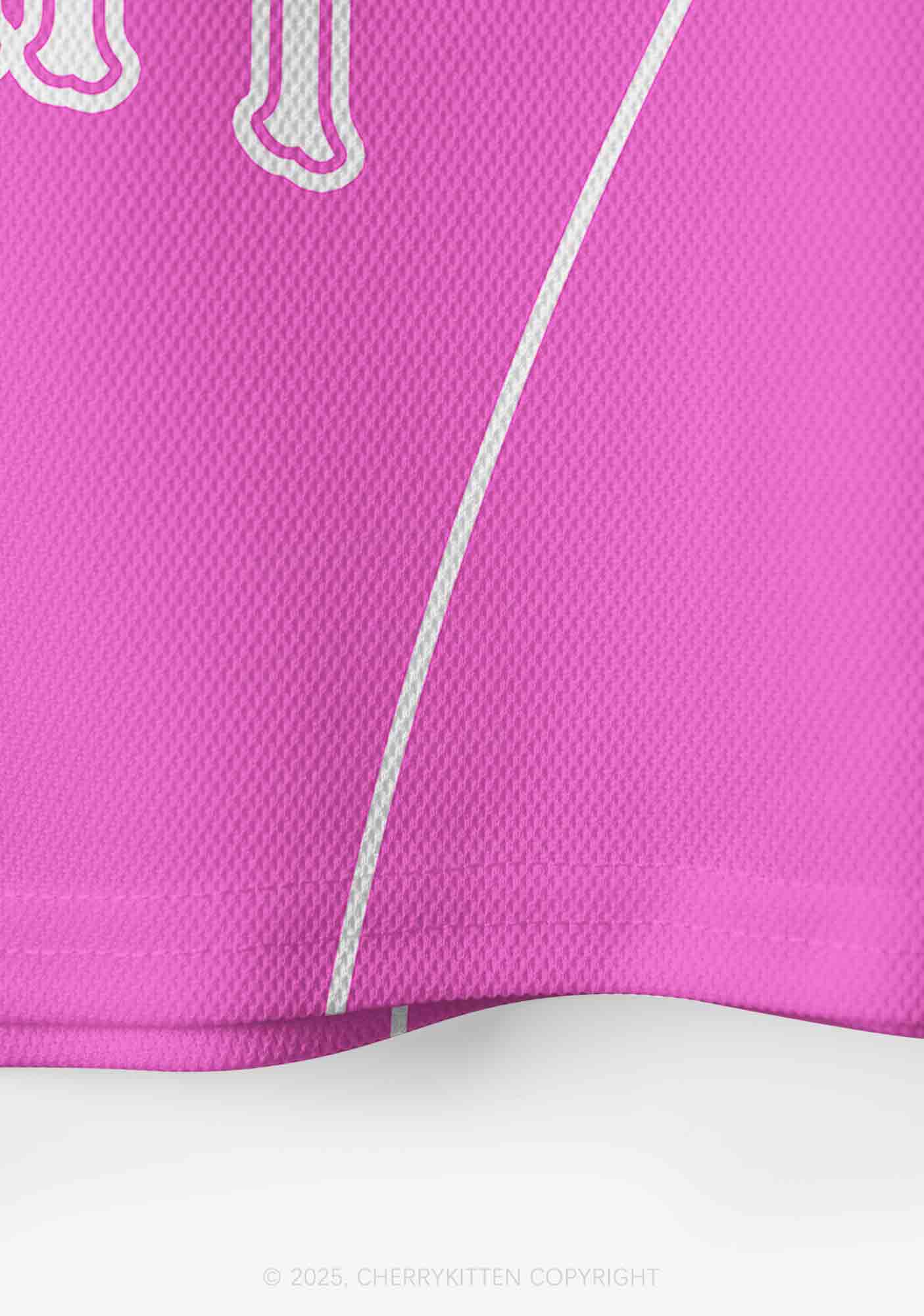 Custom Pink Cxxt Y2K Crop Sport Jersey Shirts Cherrykitten