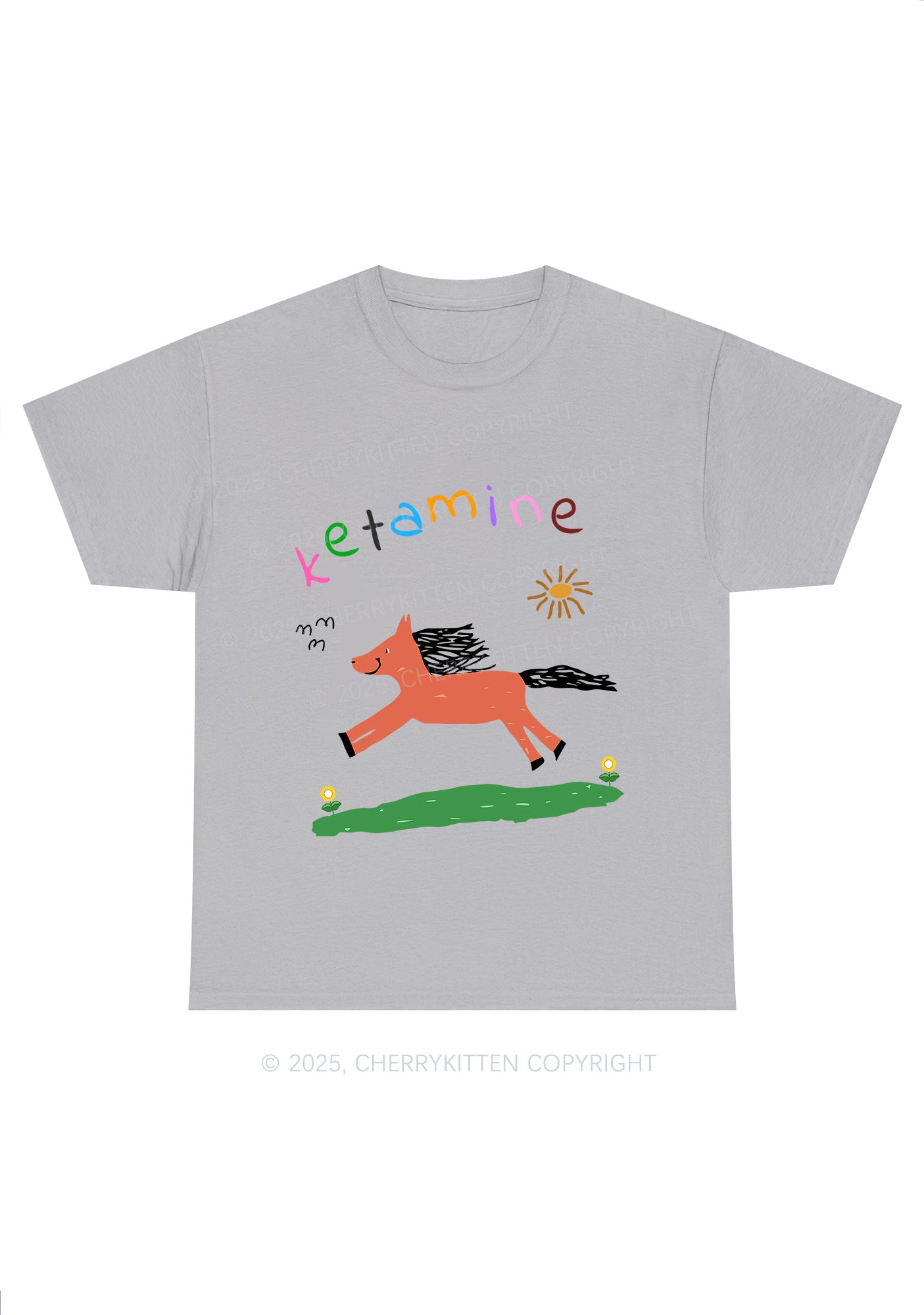 Orange K Pony Y2K Chunky Shirt Cherrykitten