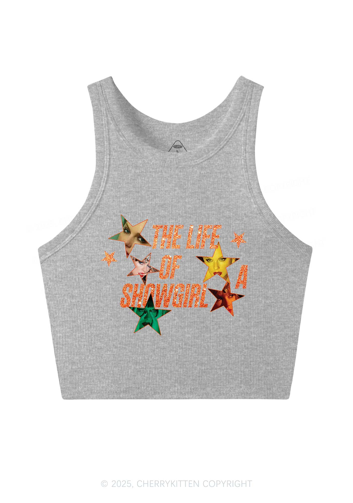 Star TS Photo Y2K Crop Tank Top Cherrykitten
