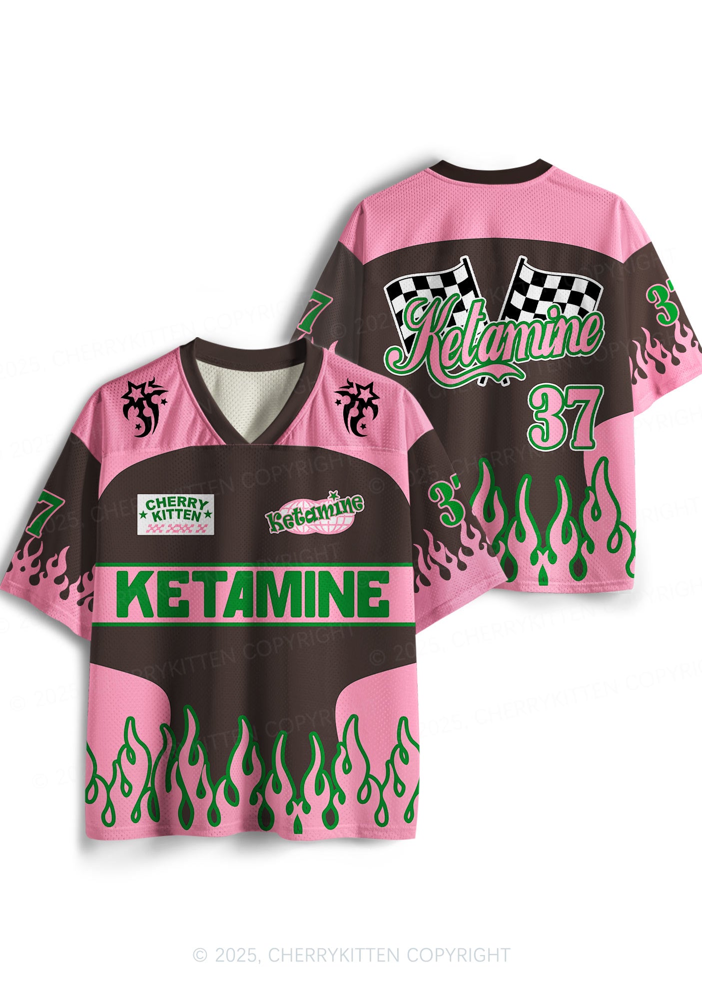 Cherrykitten Custom Pink Ketamxxe Y2K Sport Jersey Shirts