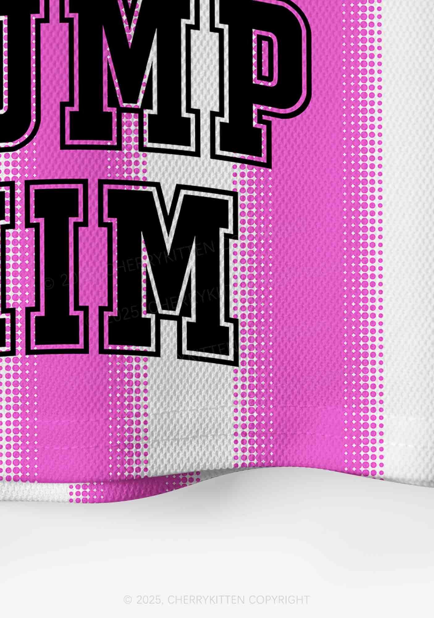 Custom Pink Dump Him Y2K Crop Sport Jersey Shirts Cherrykitten