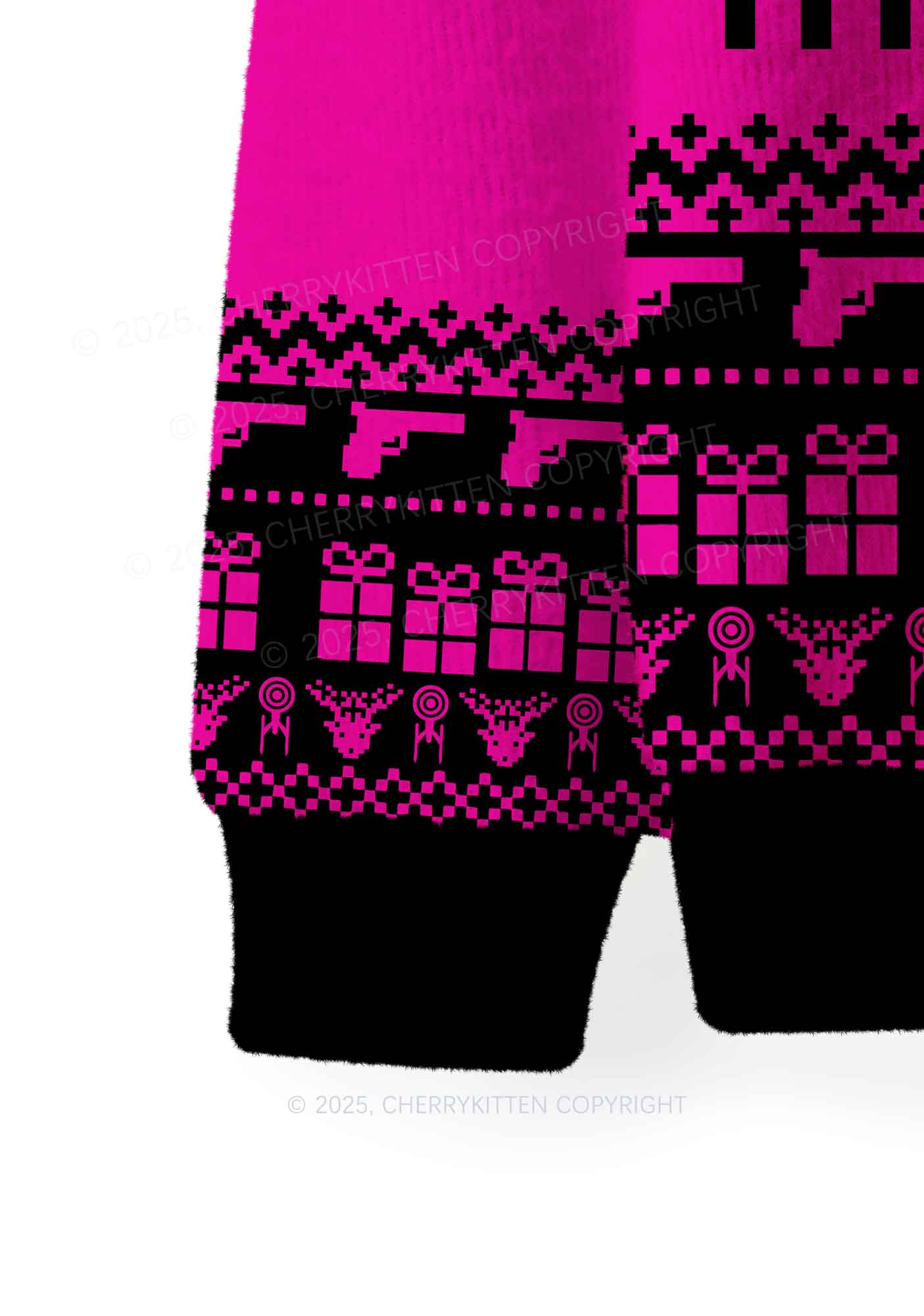 Im High Y2K Christmas Knit Sweatshirt Cherrykitten