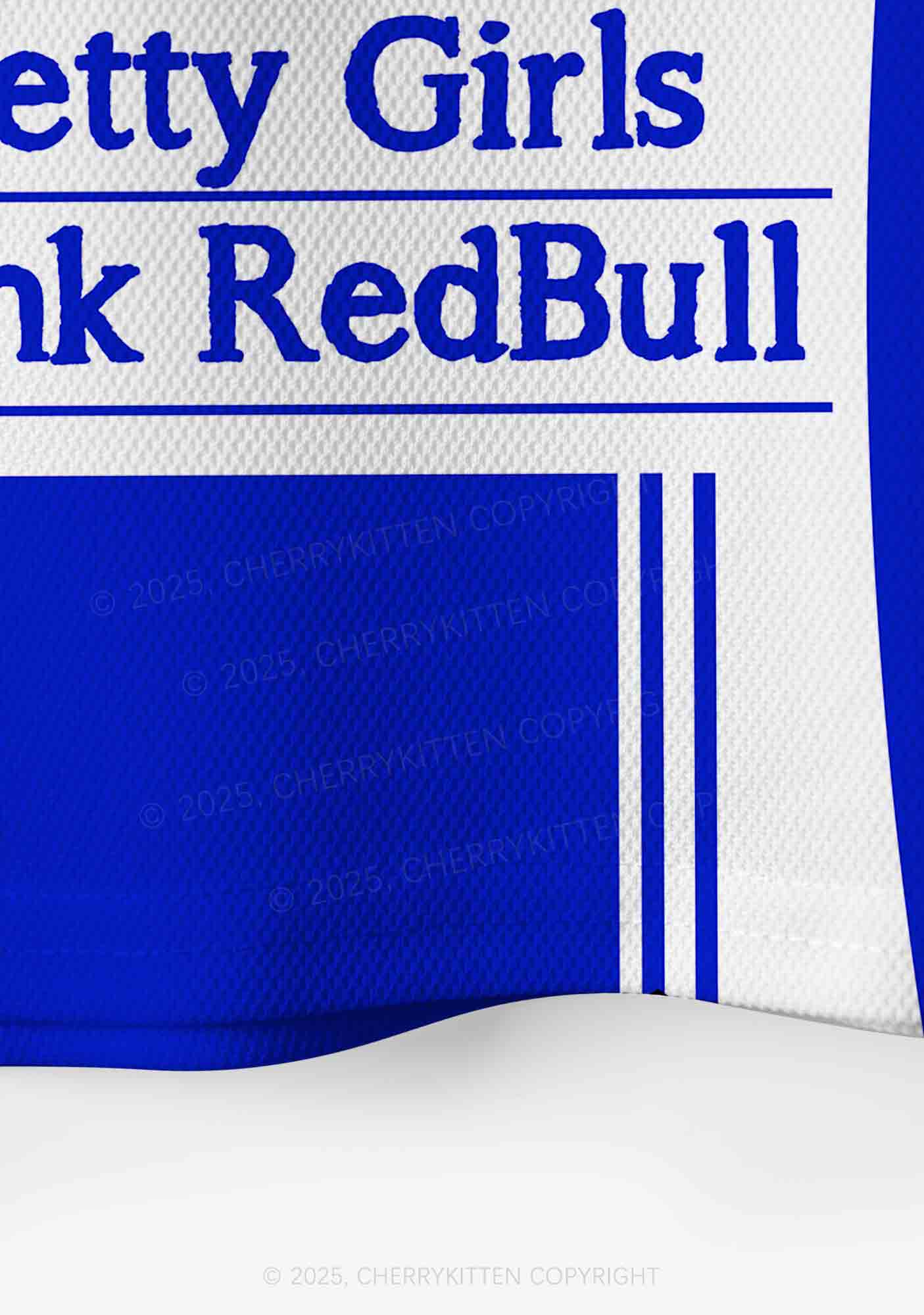 Custom Girls Drink Redbull Y2K Crop Sport Jersey Shirts Cherrykitten