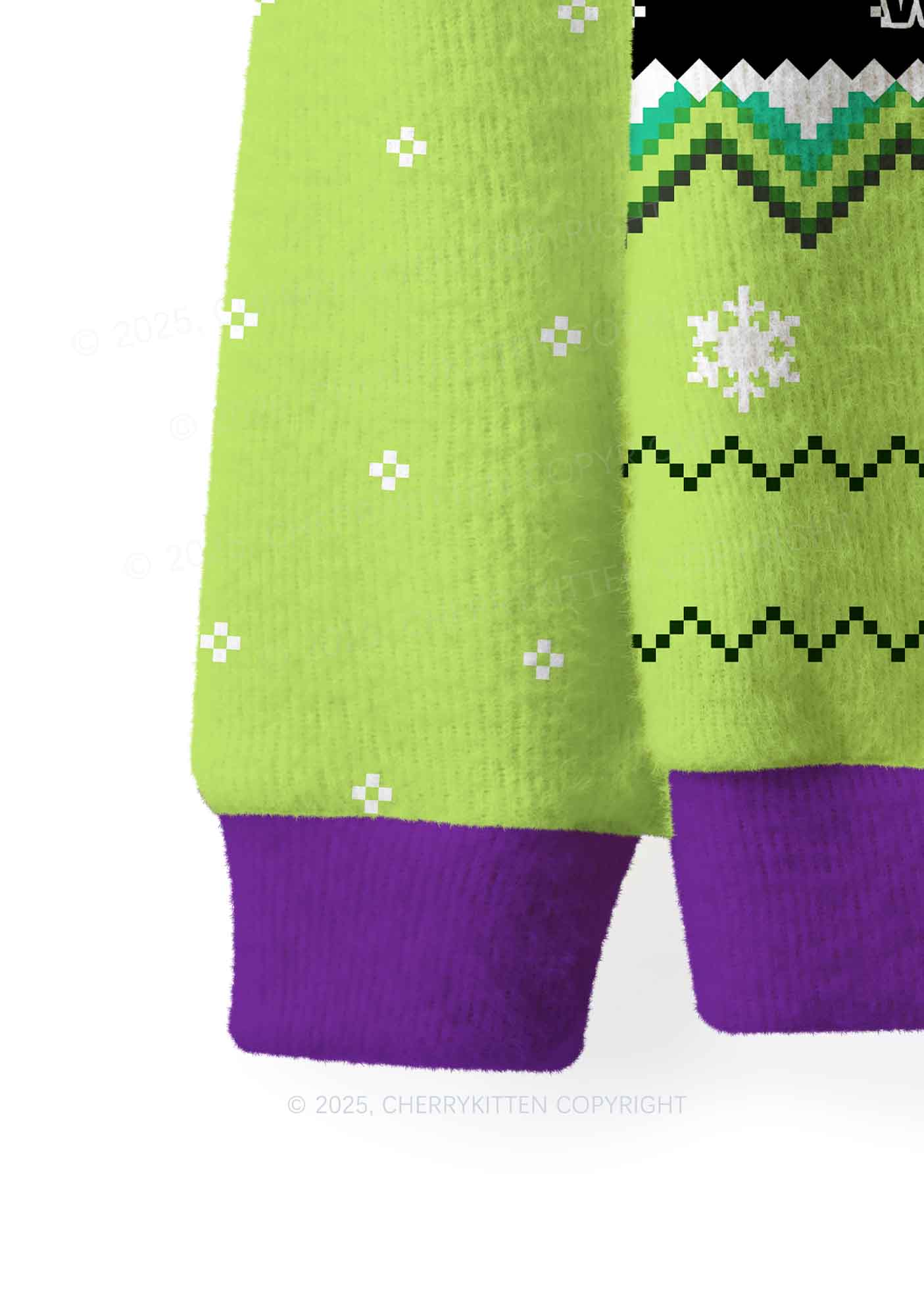 You Are In Love With Me Y2K Christmas Knit Sweatshirt Cherrykitten