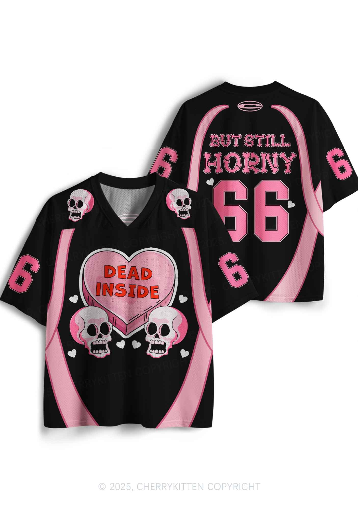 Halloween Custom Dead Inside Y2K Sport Jersey Shirts Cherrykitten
