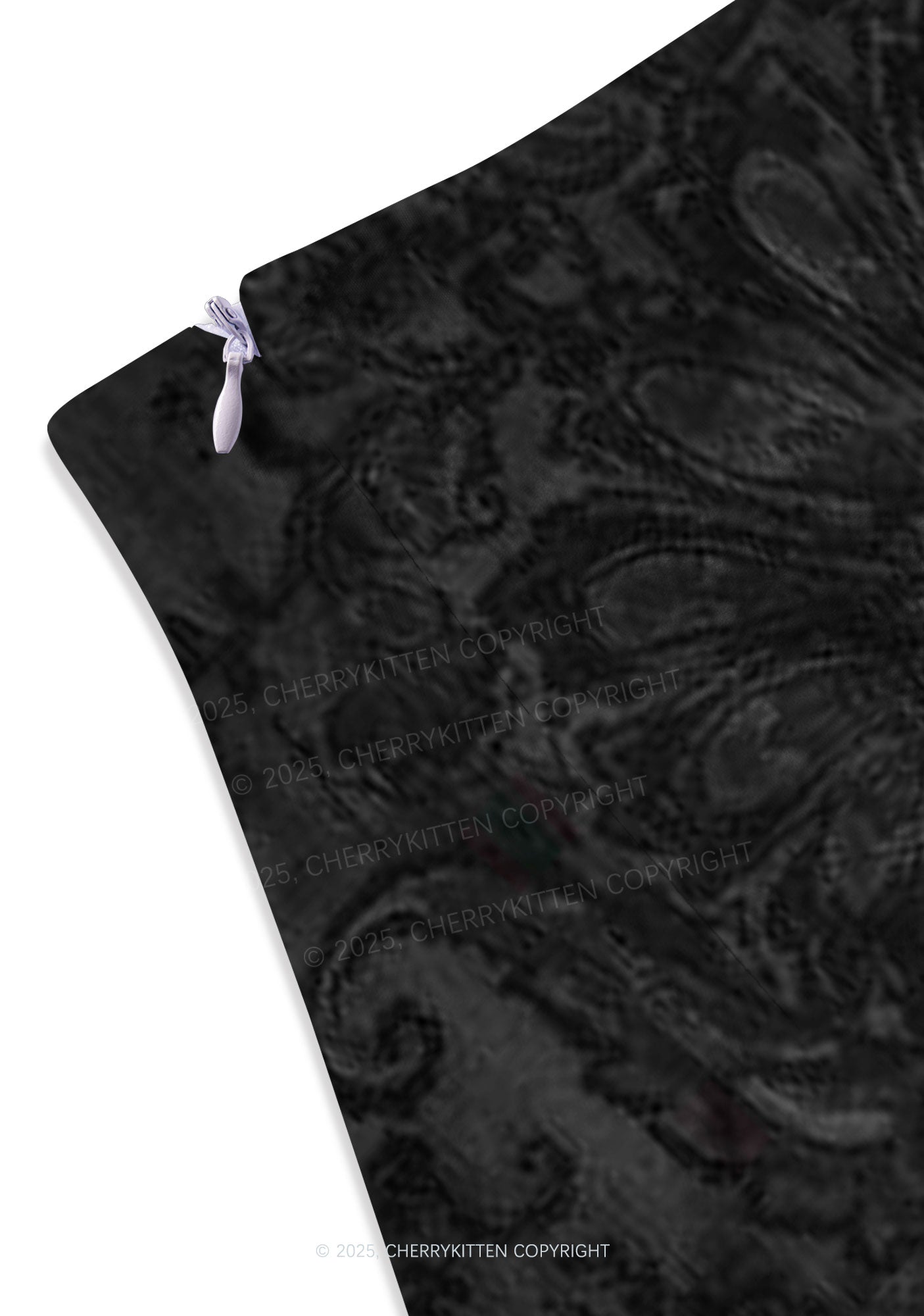 Dark Leopard Cross Y2K Print Mini Skirt Cherrykitten