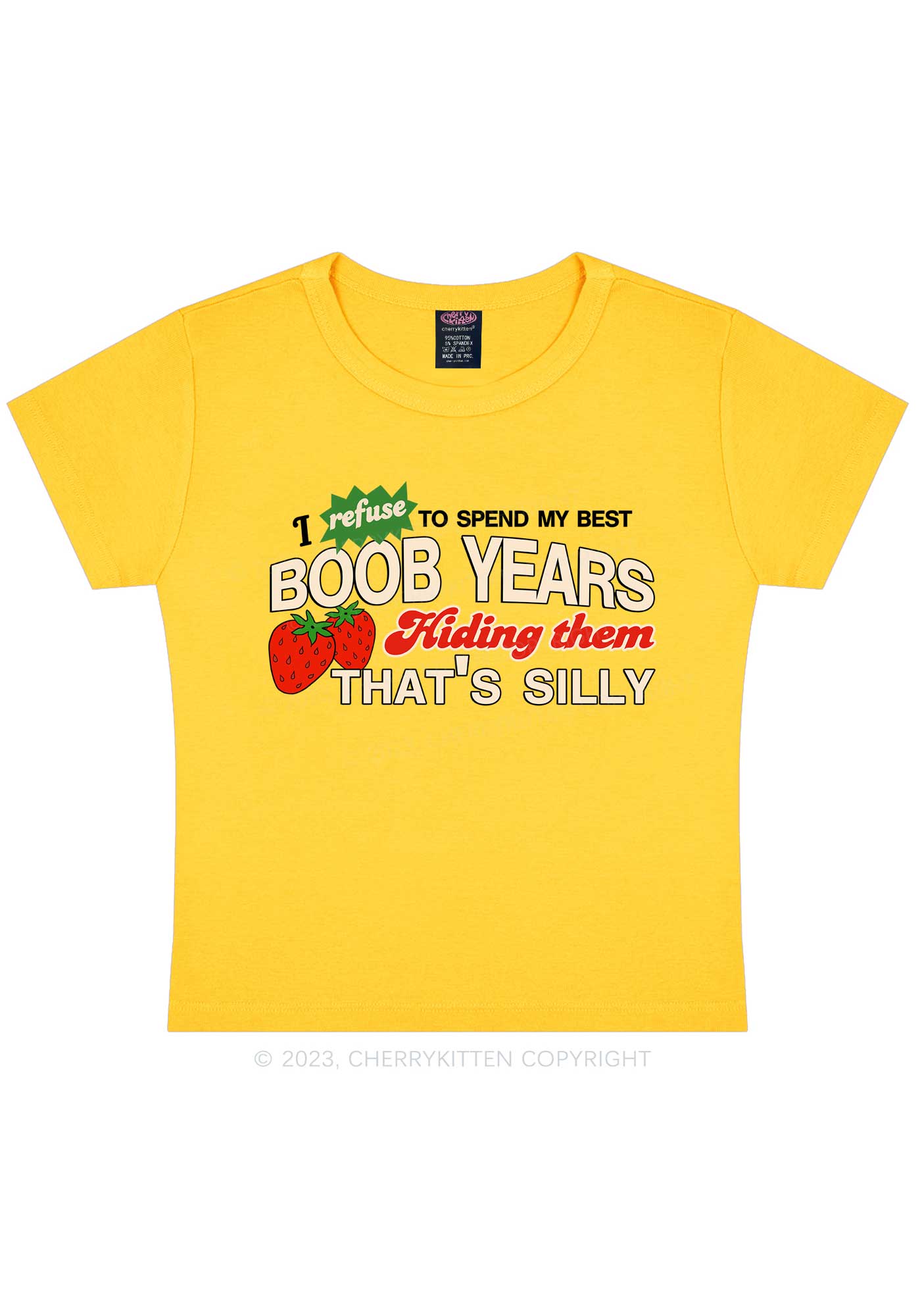 My Best Bxxb Years Y2K Baby Tee Cherrykitten