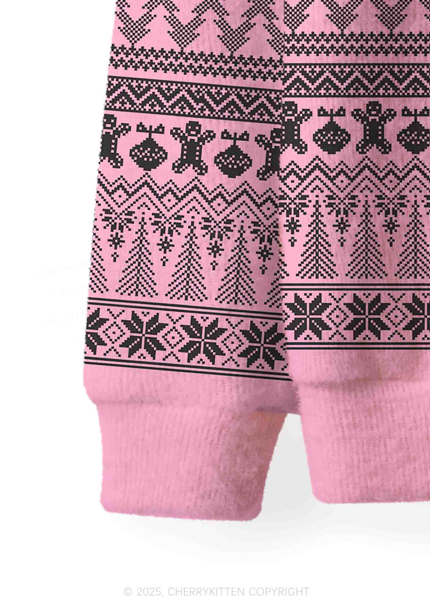 Unicorn Alpha Male Y2K Christmas Cardigan Knit Sweatshirt Cherrykitten