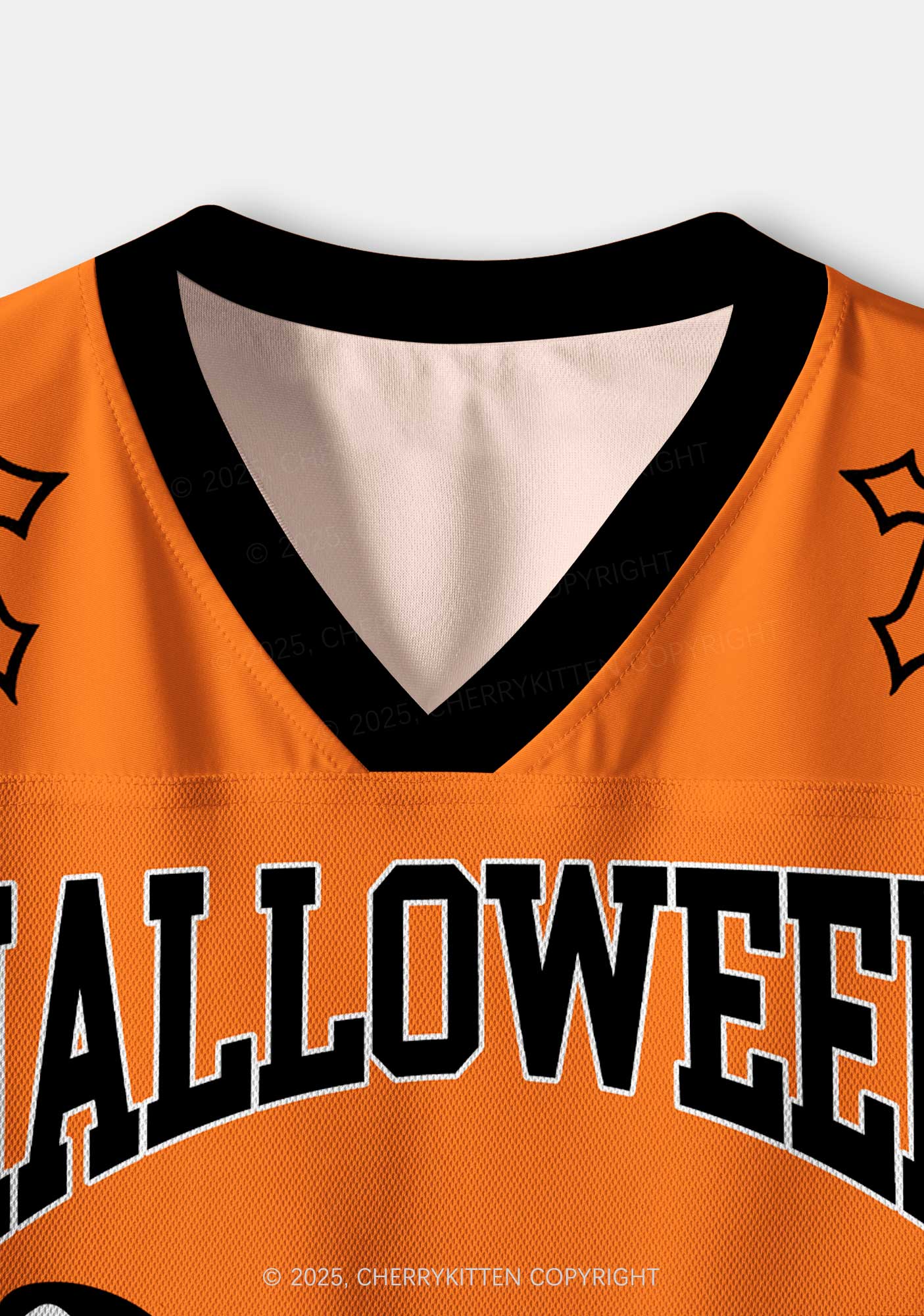 Halloween Custom Horror Hang Up Y2K Crop Sport Jersey Shirts Cherrykitten