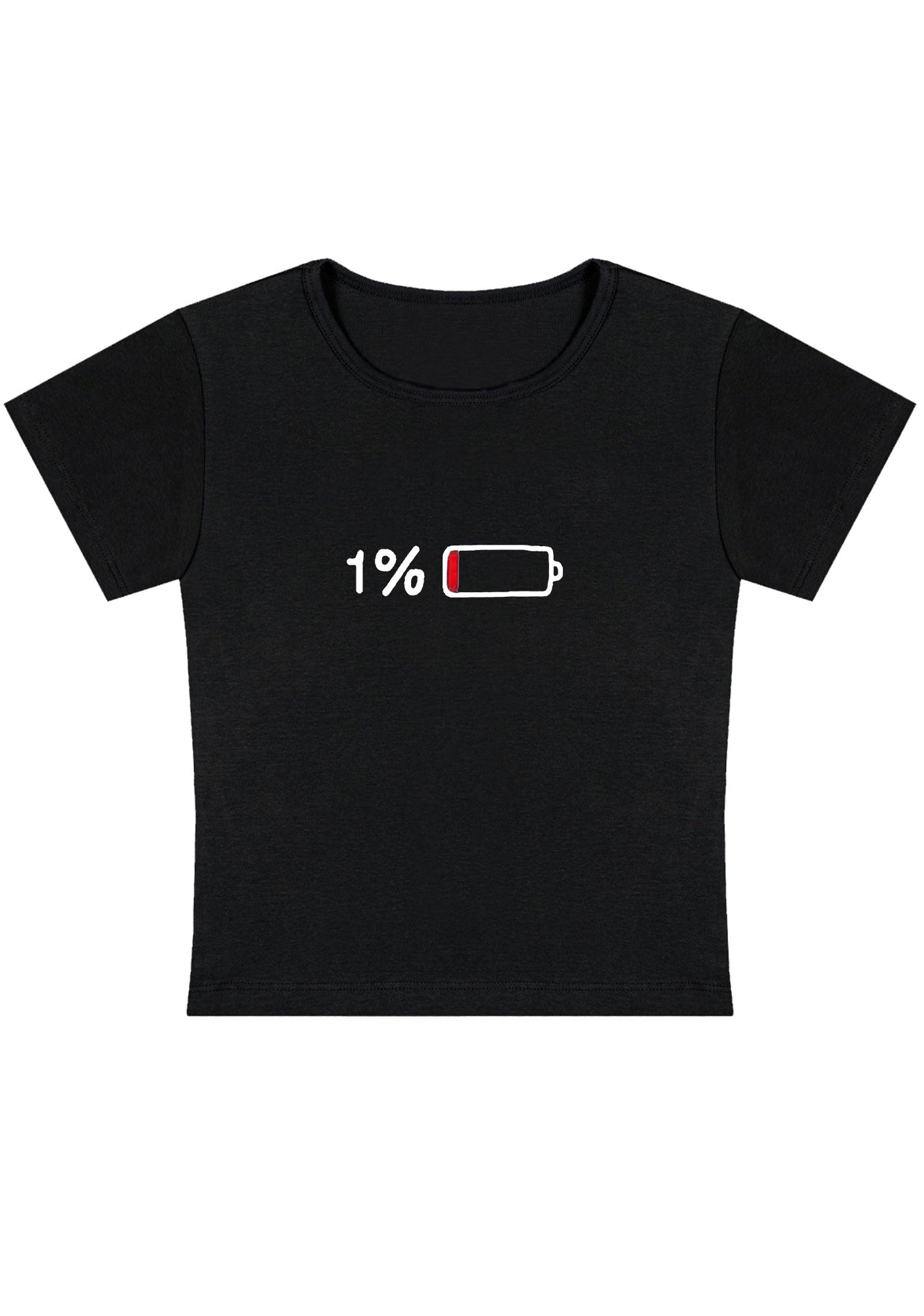 Curvy 1% Electricity Baby Tee
