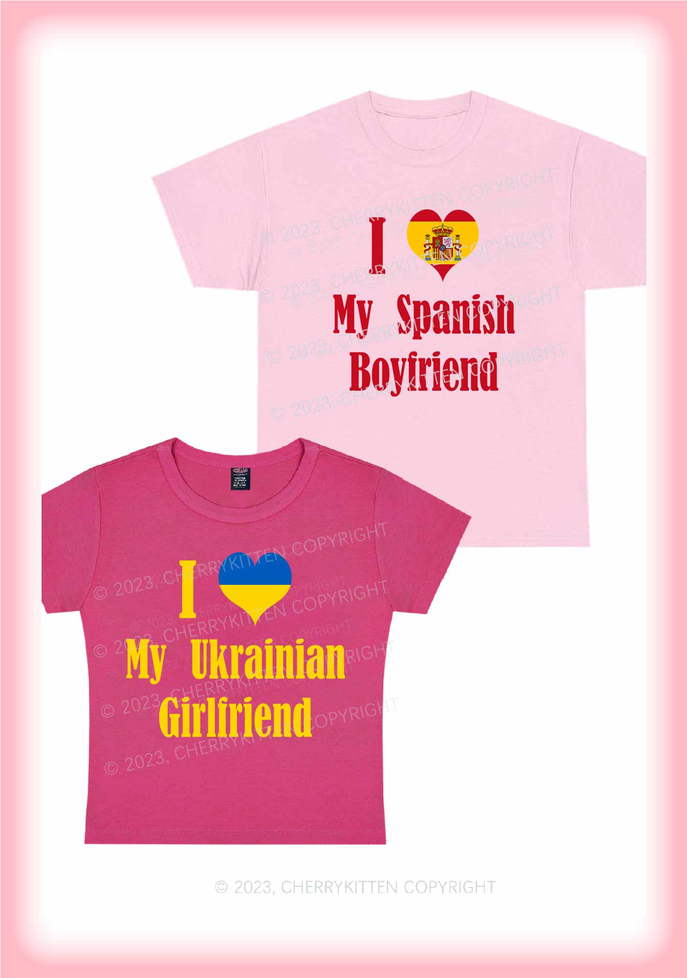 Custom Country Y2K Valentine's Day Shirt Cherrykitten