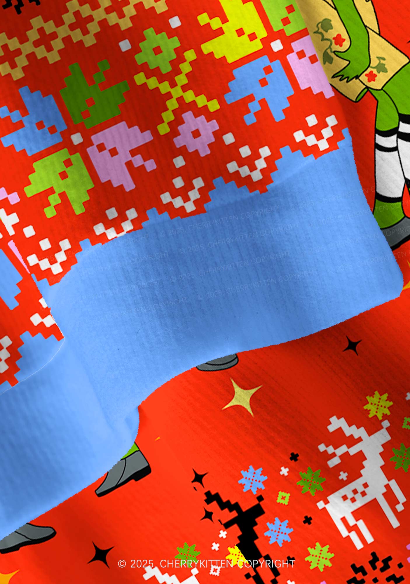 Im Not Going Y2K Christmas Cardigan Knit Sweatshirt Cherrykitten