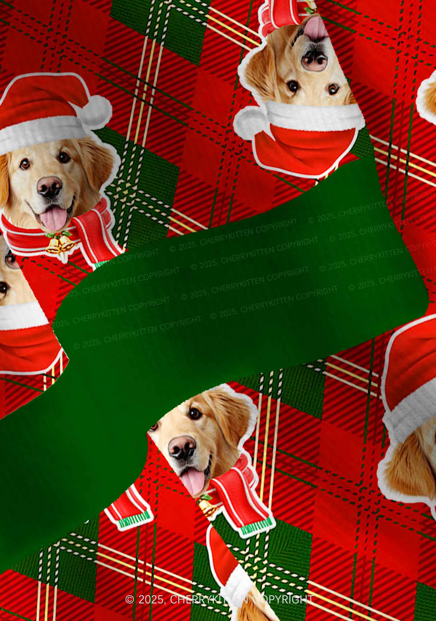 Custom Christmas Dog Face Y2K Christmas Cardigan Knit Sweatshirt Cherrykitten