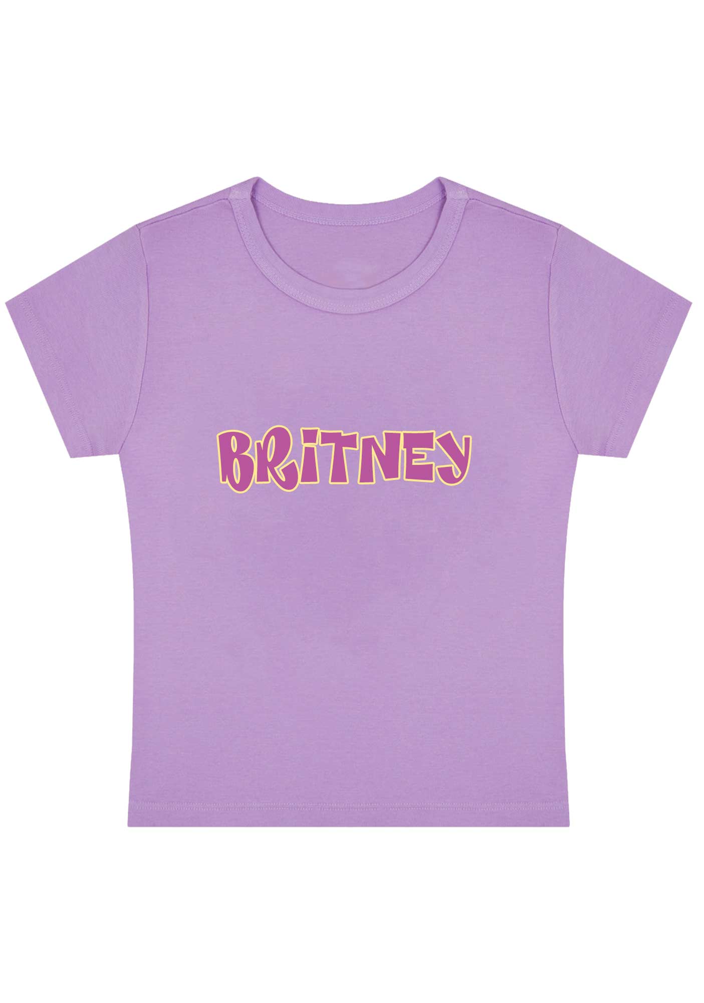 Custom Name Design Y2K Baby Tee Cherrykitten