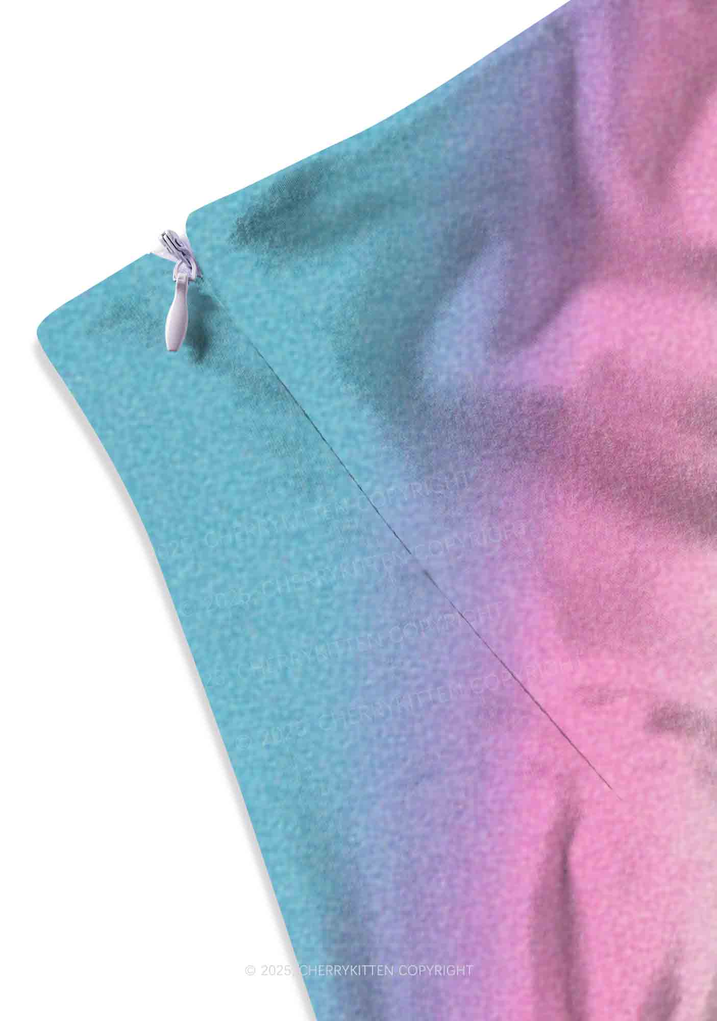 Colorful Unicorn Y2K Print Mini Skirt Cherrykitten
