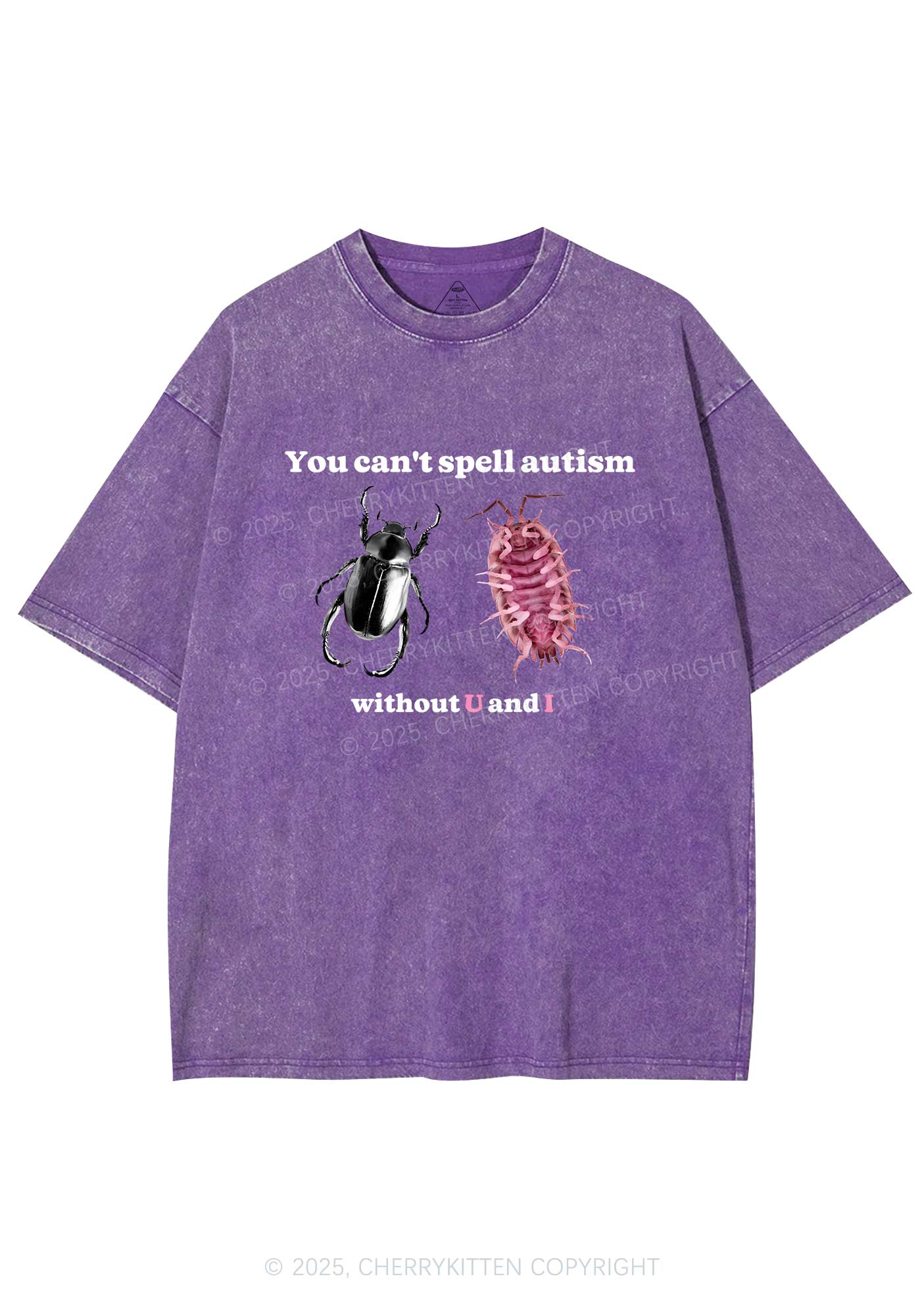 Autism Insect Y2K Shirts Washed Tee Cherrykitten