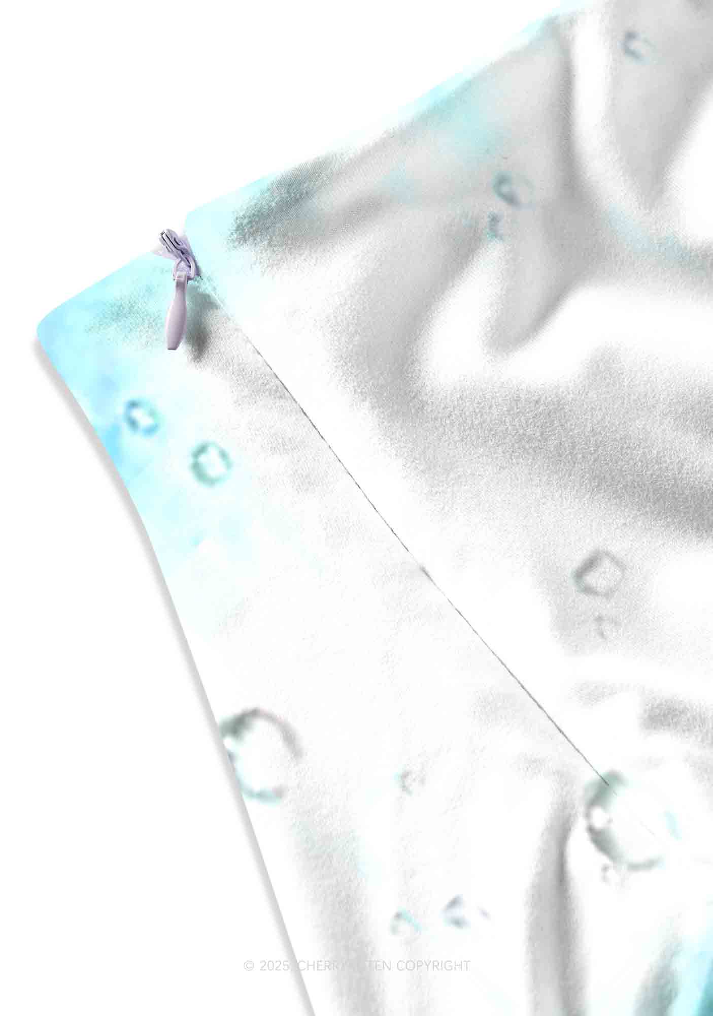 Surfing Mouse Y2K Print Mini Skirt Cherrykitten